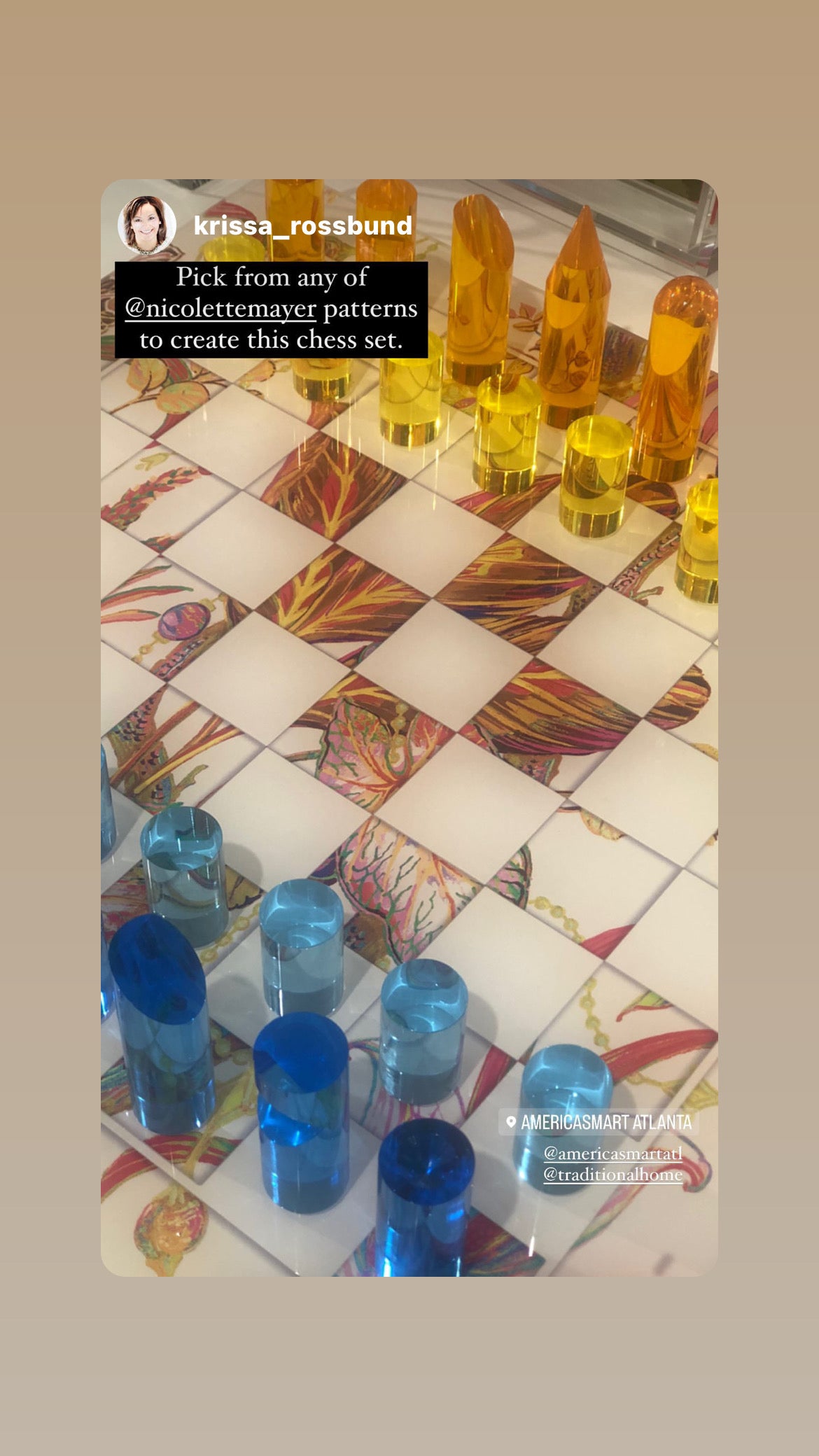 Amazonia Splendor Acrylic Chess