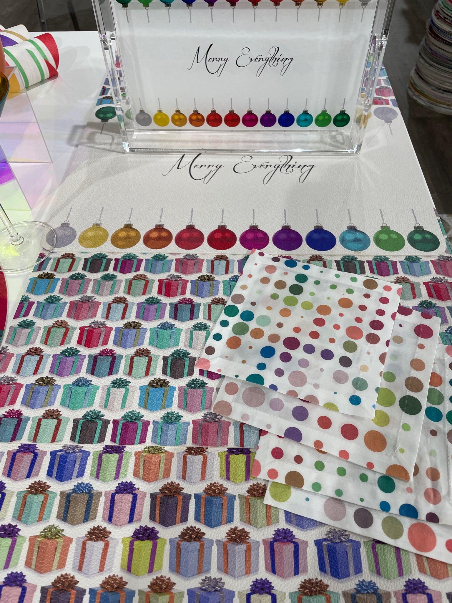 Mod Confetti Cotton Sateen Cocktail Napkins