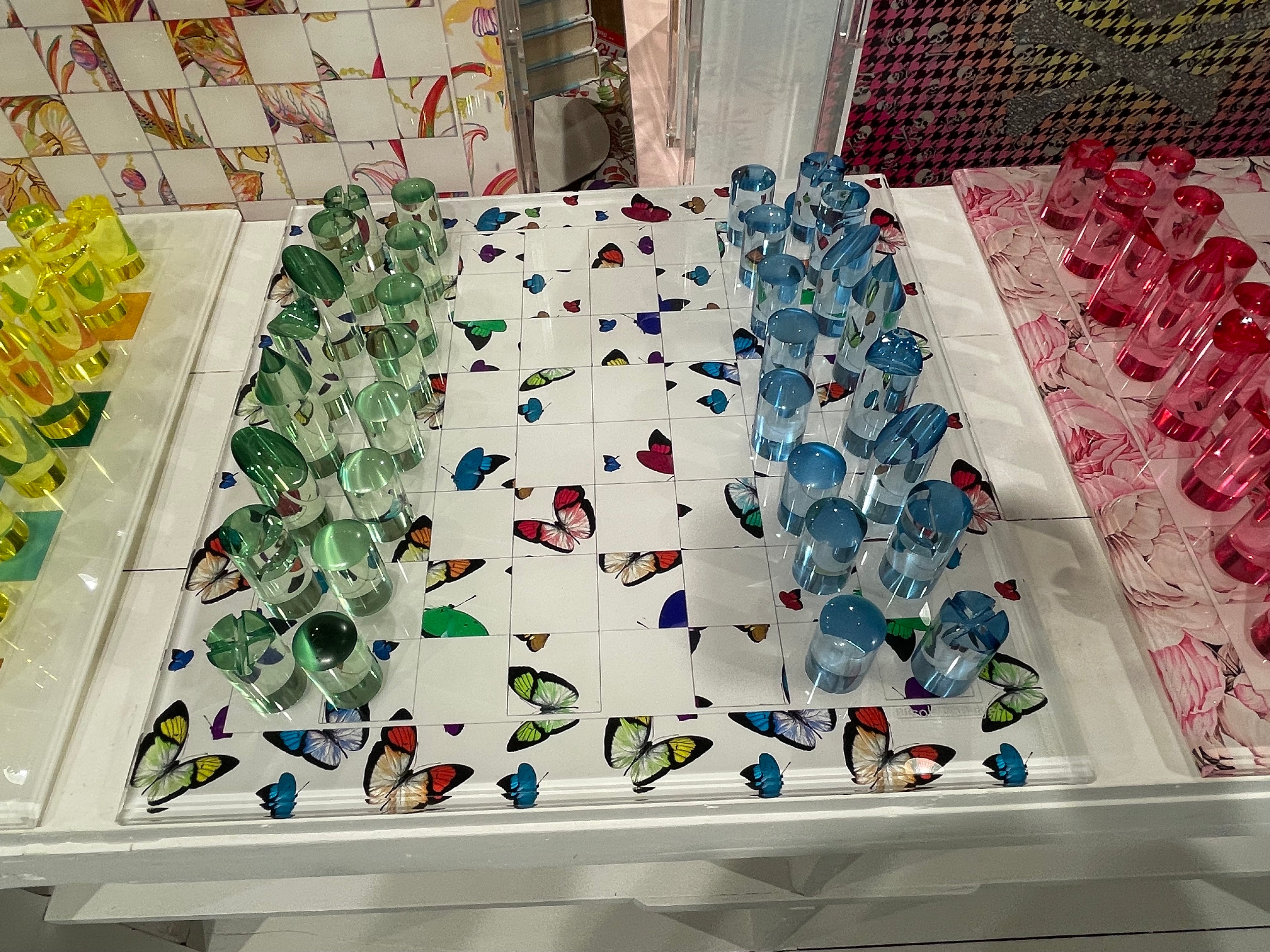 Butterflies Original Acrylic Chess