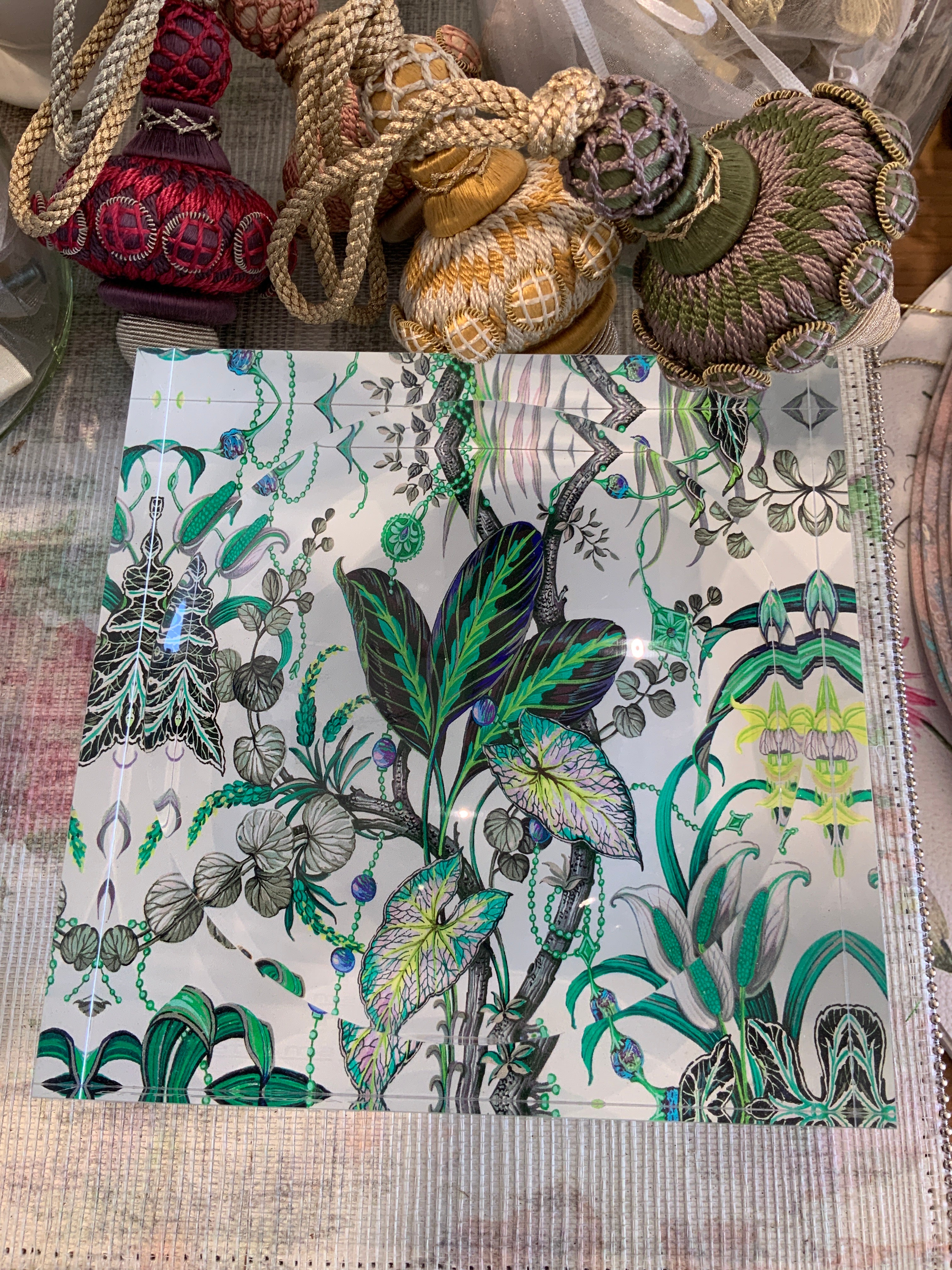 Amazonia Tourmaline Acrylic Candy Catchall Dish