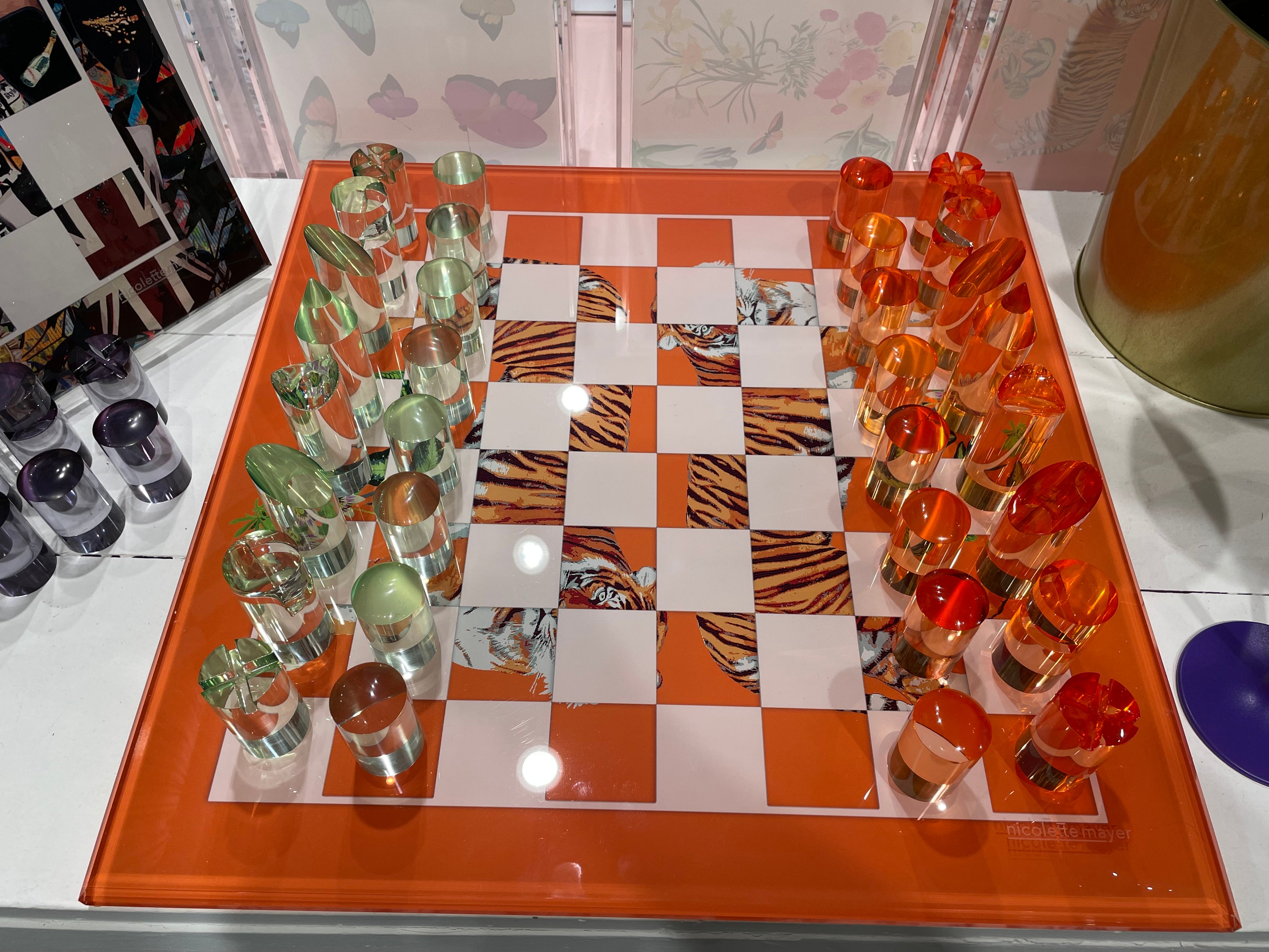 Tiger Seeing Double Orange Chess