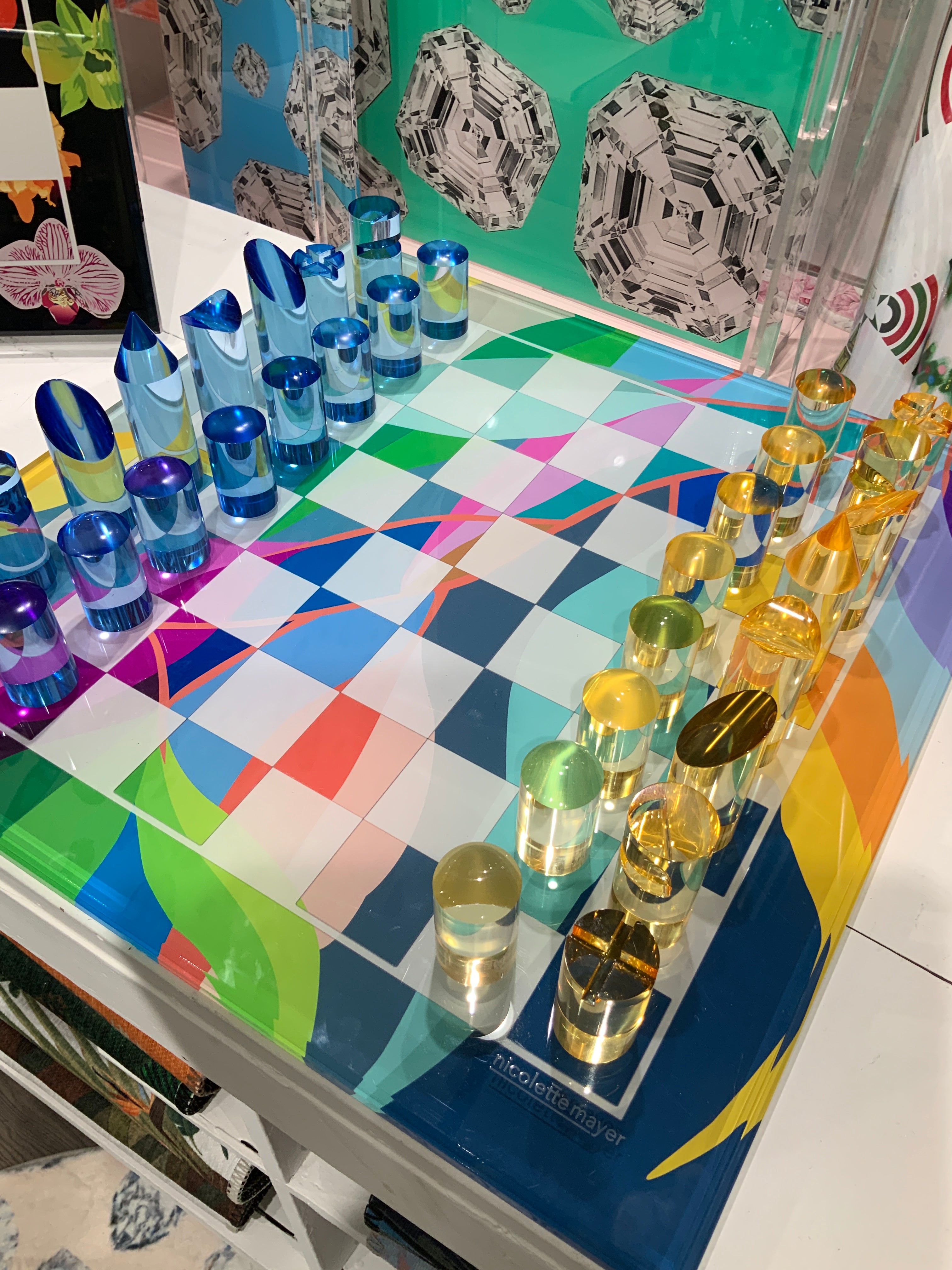 Eucalyptus Spring Acrylic Chess Set