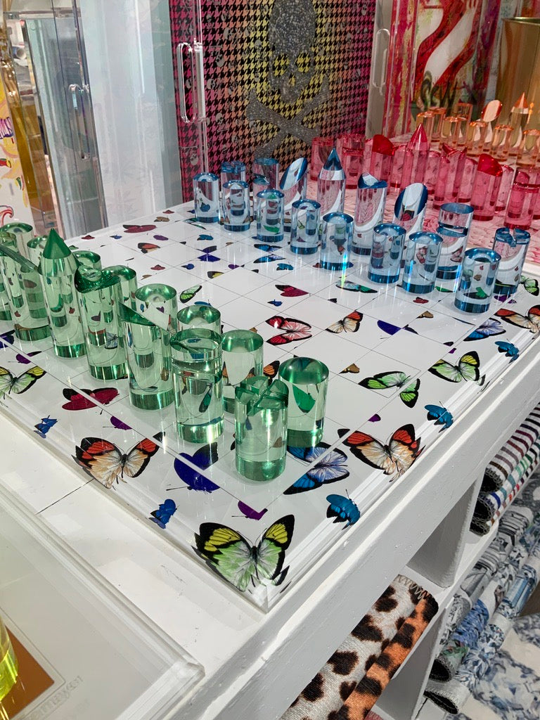 Butterflies Original Acrylic Chess