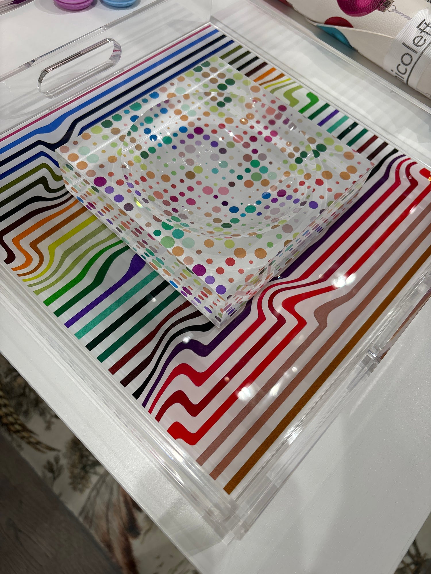 Mod Confetti Acrylic Candy Catchall Dish