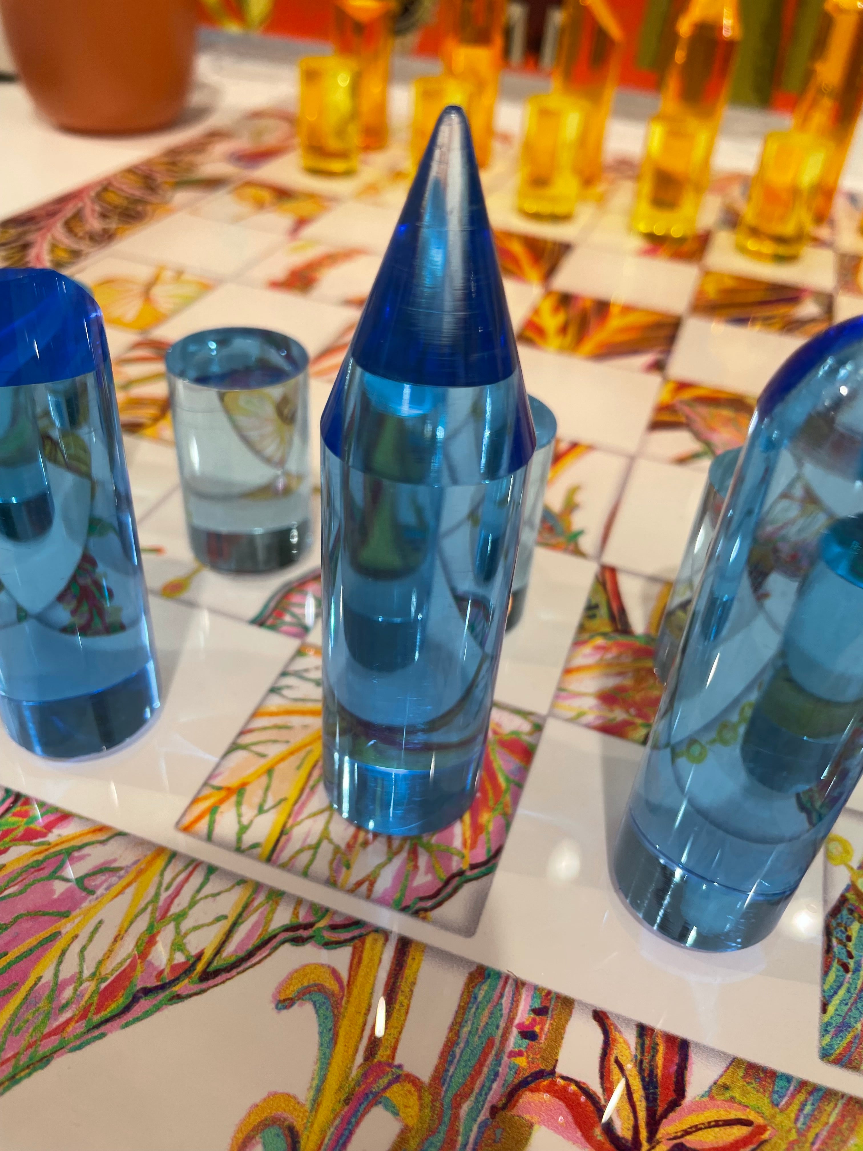 Amazonia Splendor Acrylic Chess