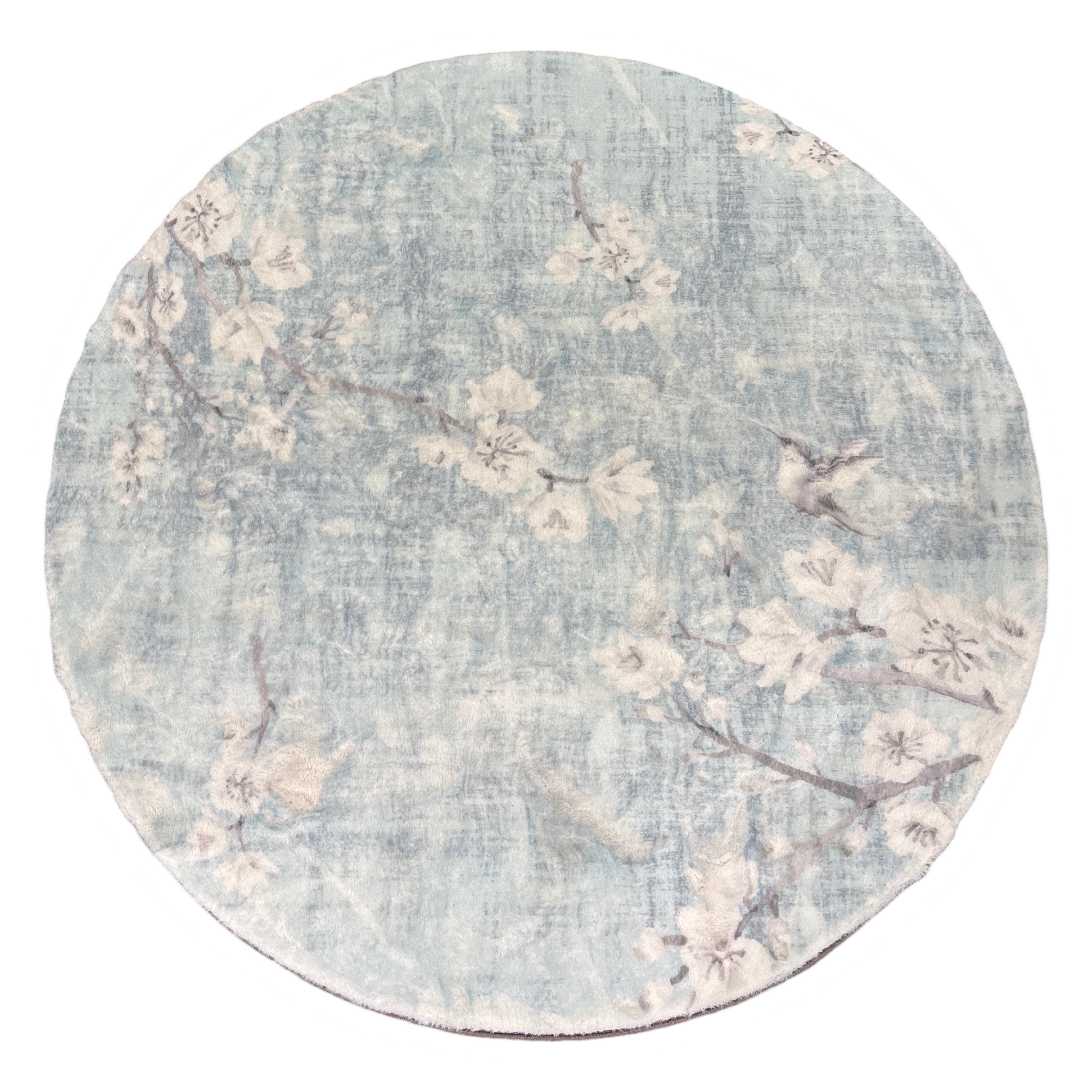 Blossom Fantasia Sky Round Cloud Washable Rug