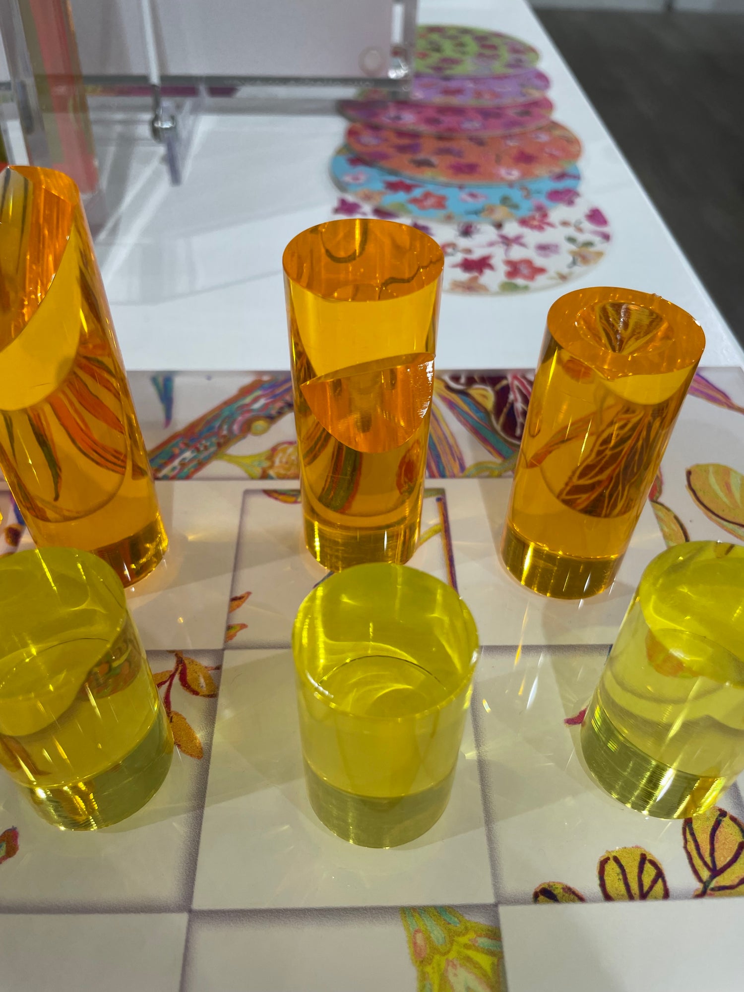 Amazonia Splendor Acrylic Chess
