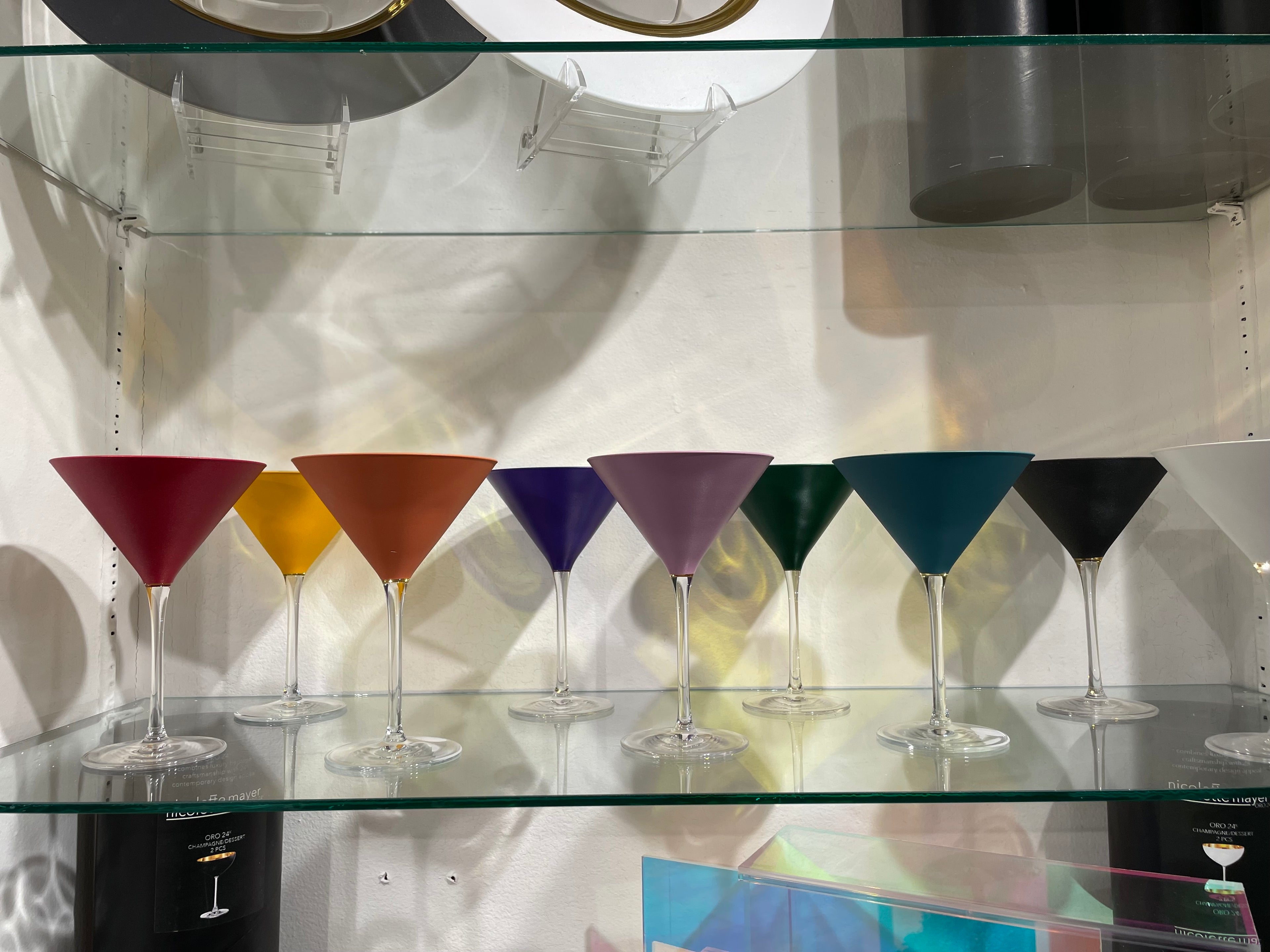 ORO24k Martini Crystal 24k Glass, Set of 2
