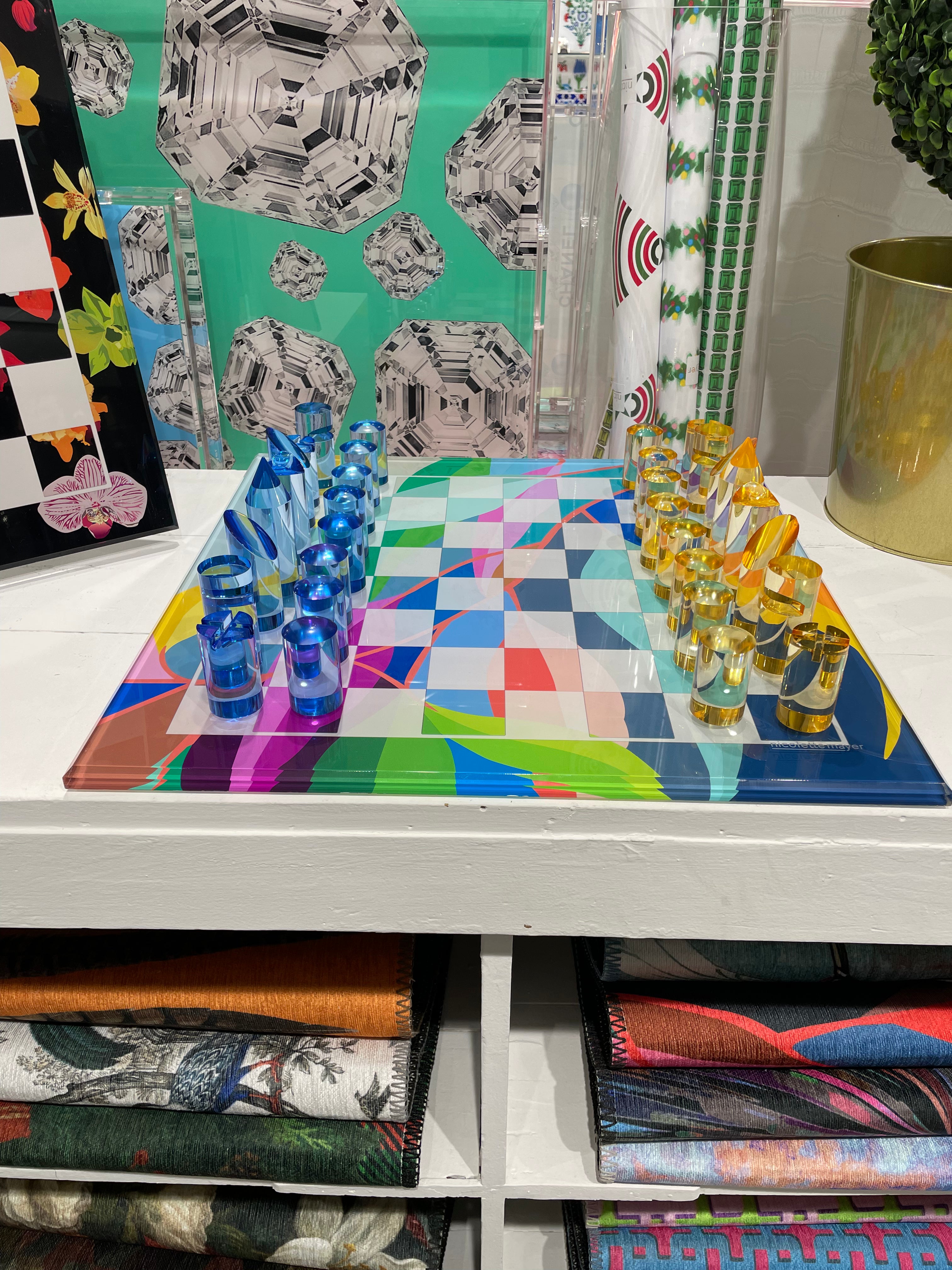 Eucalyptus Spring Acrylic Chess Set