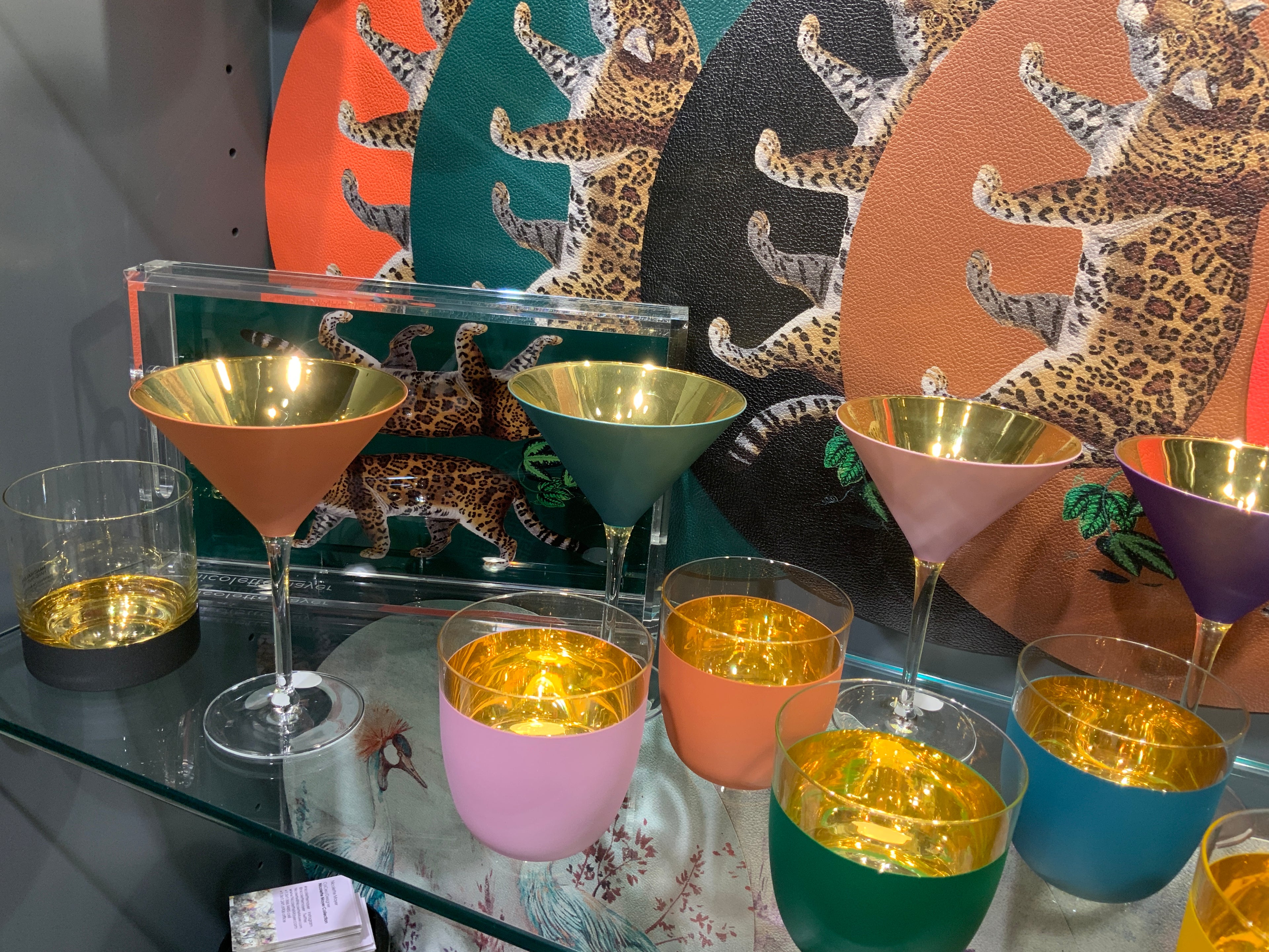 ORO24k Martini Crystal 24k Glass, Set of 2