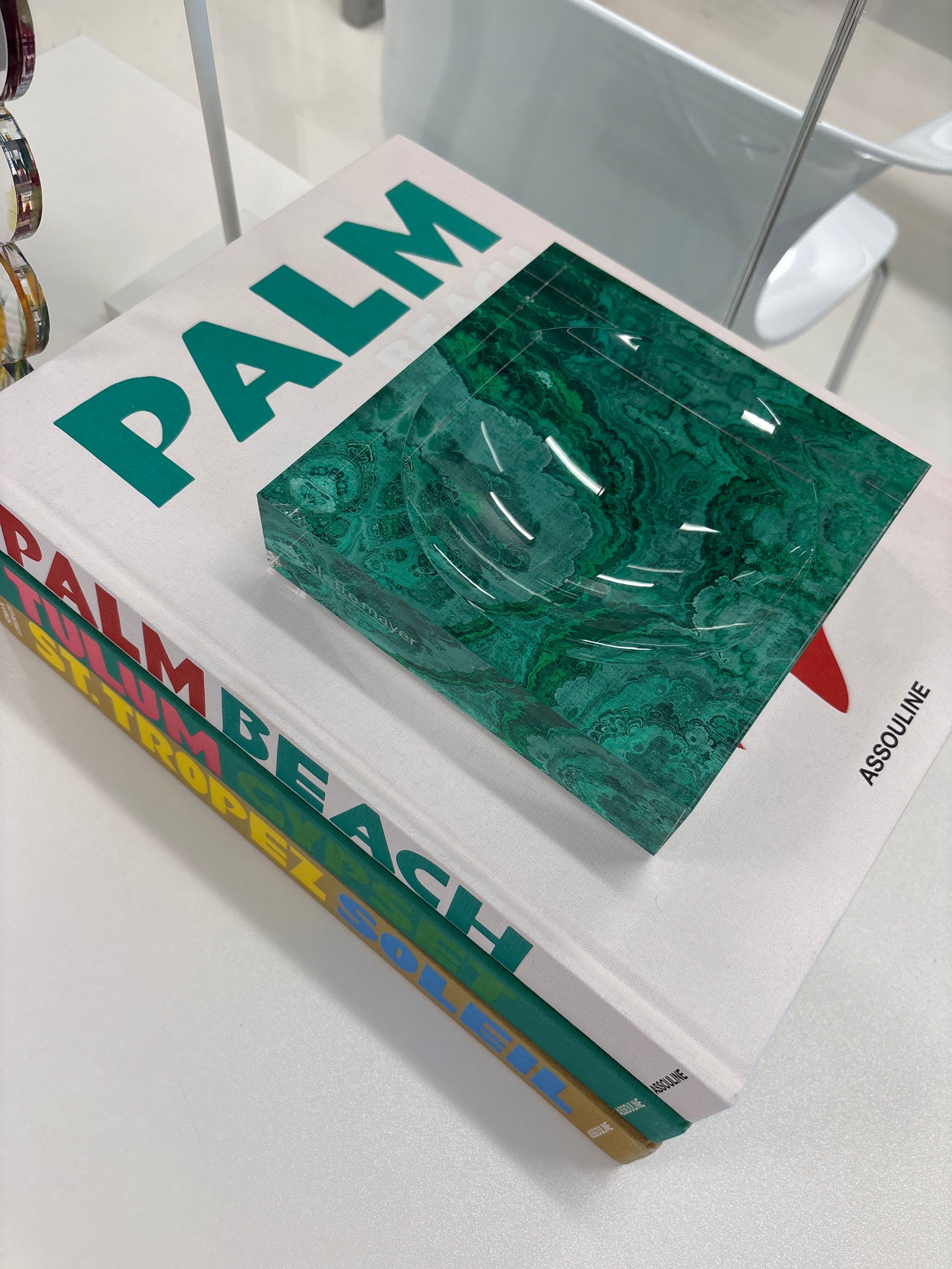 Agate Malachite Acrylic Candy Catchall Dish