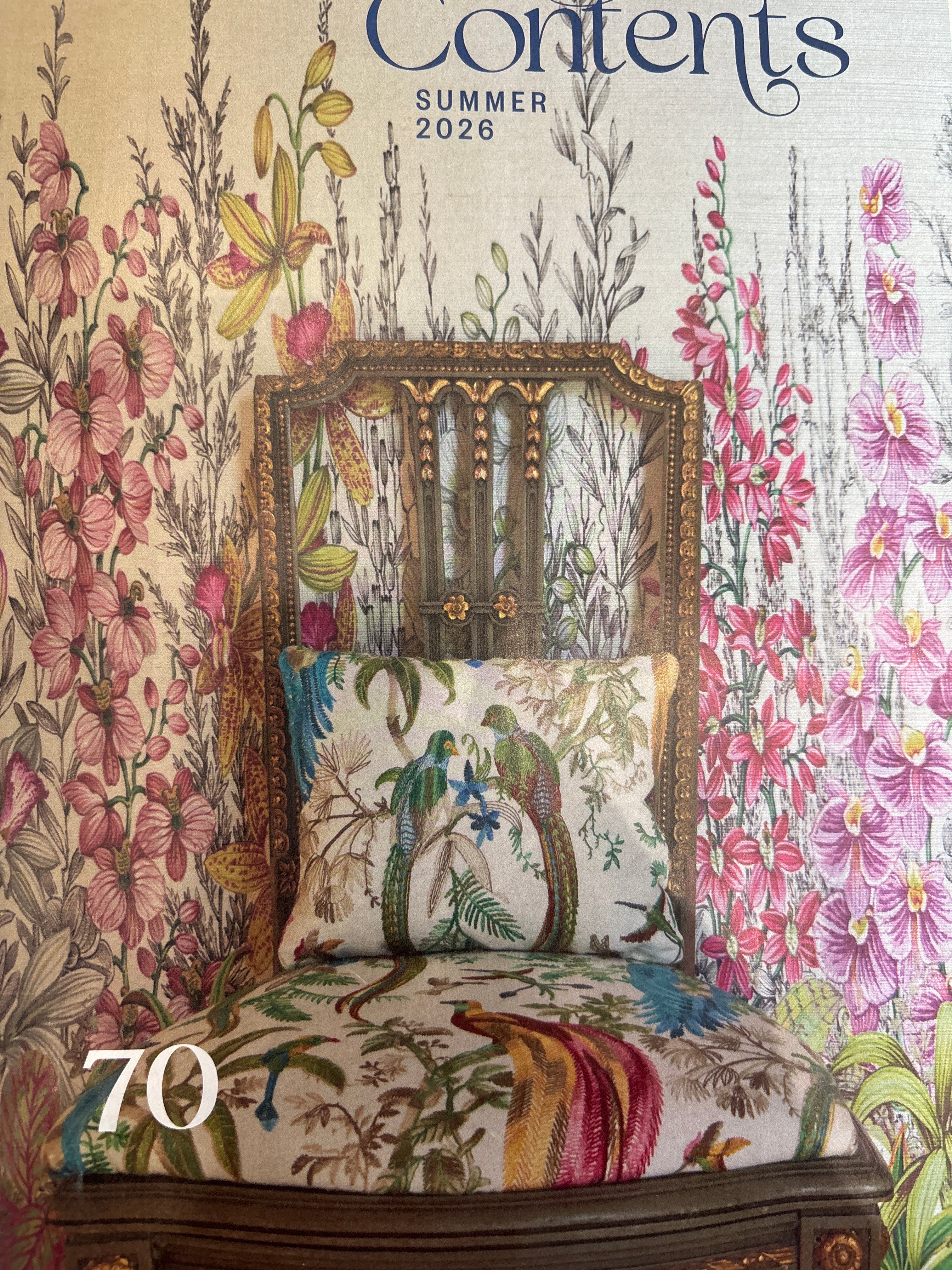 Orchid Garden Grasscloth Mural Panel - nicolettemayer.com