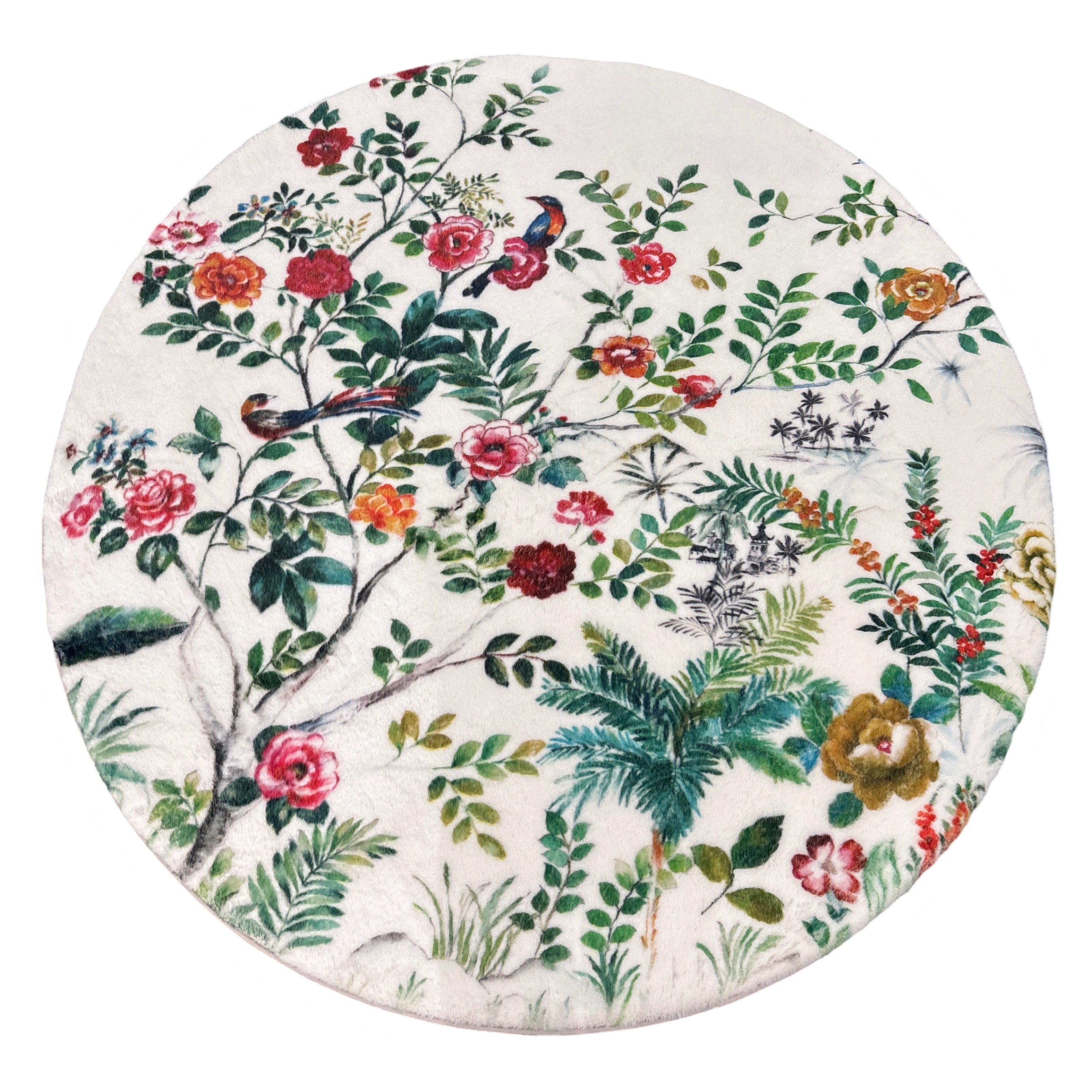 Lost Pavillion Round Cloud Washable Rug