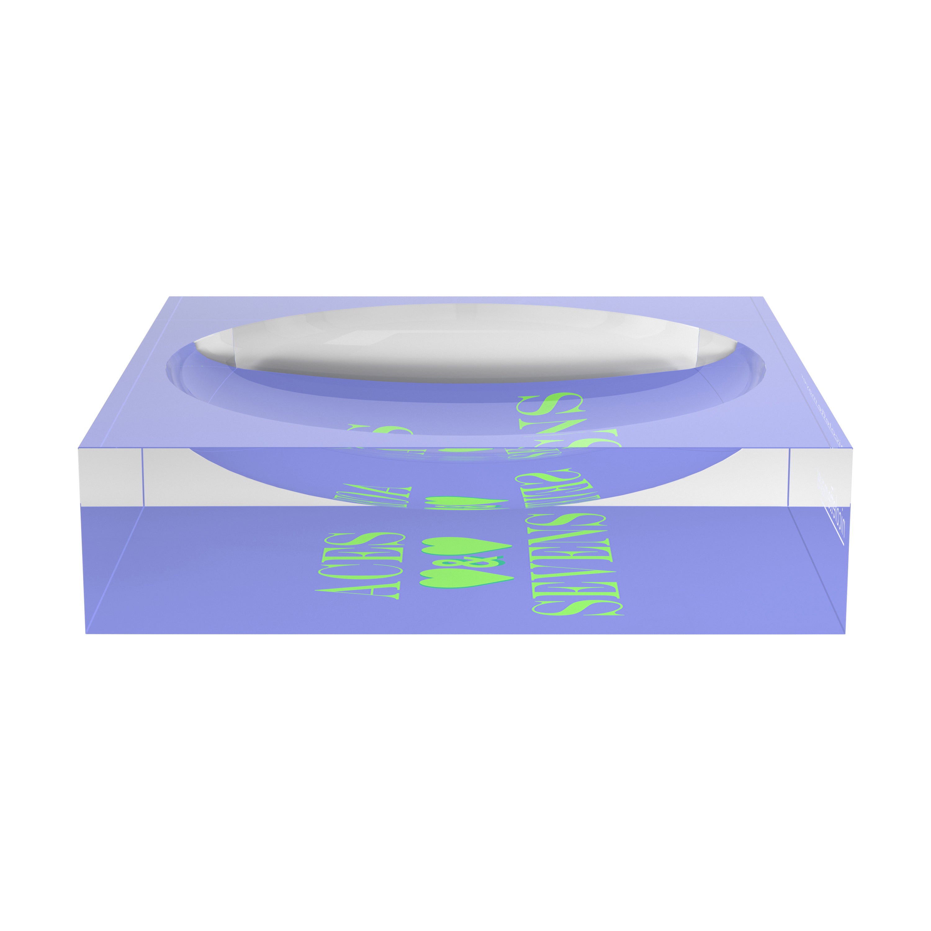 Canasta Aces And Sevens Lime Hydrangea Candy Catchall Dish