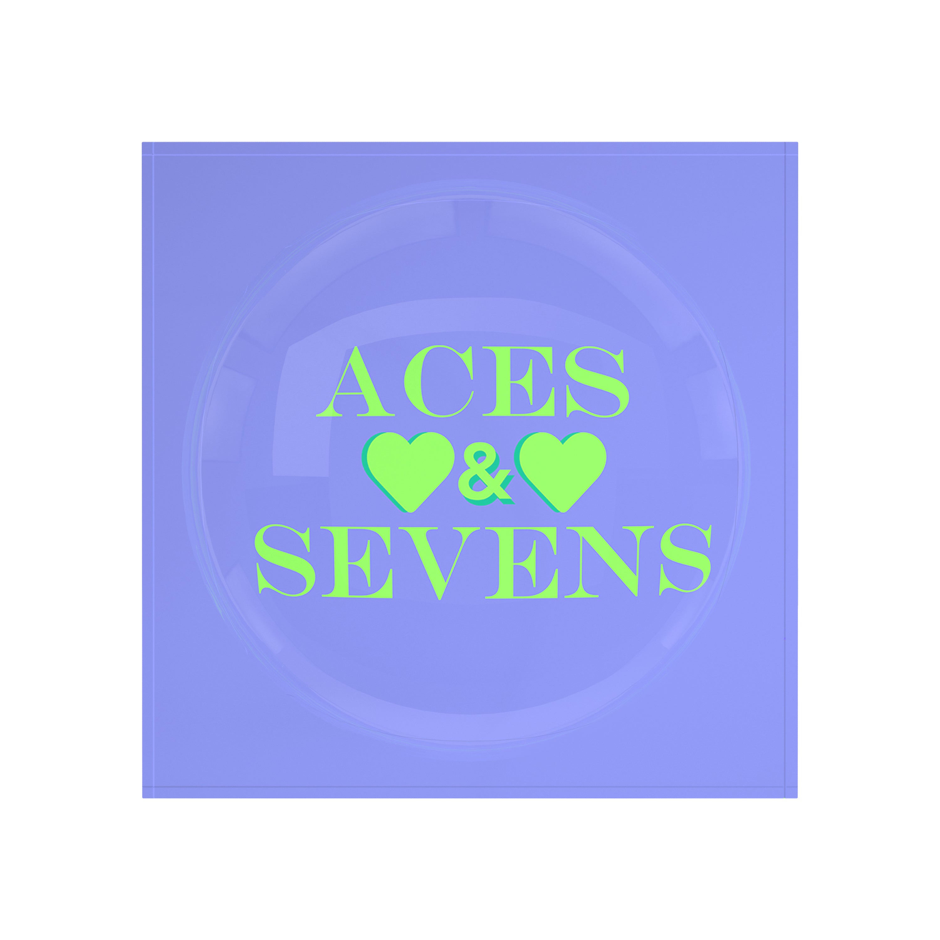 Canasta Aces And Sevens Lime Hydrangea Candy Catchall Dish