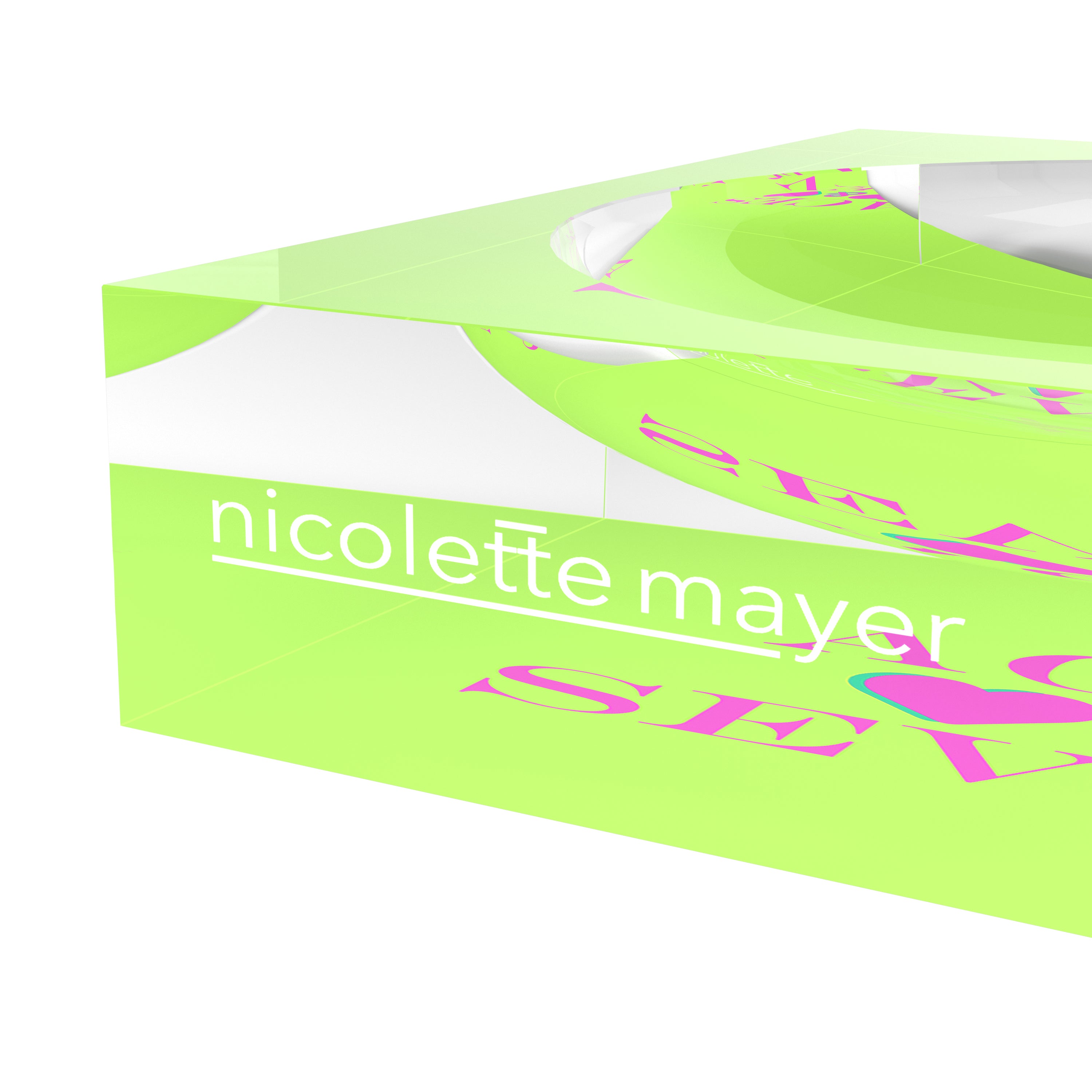 Canasta Aces And Sevens Key Lime Pink Candy Catchall Dish