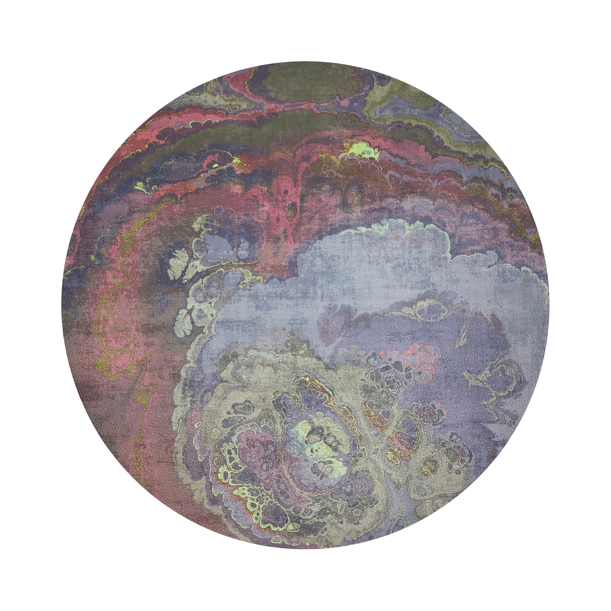 Agate Taupe 16" Round Pebble Placemats, Set Of 4 - nicolettemayer.com