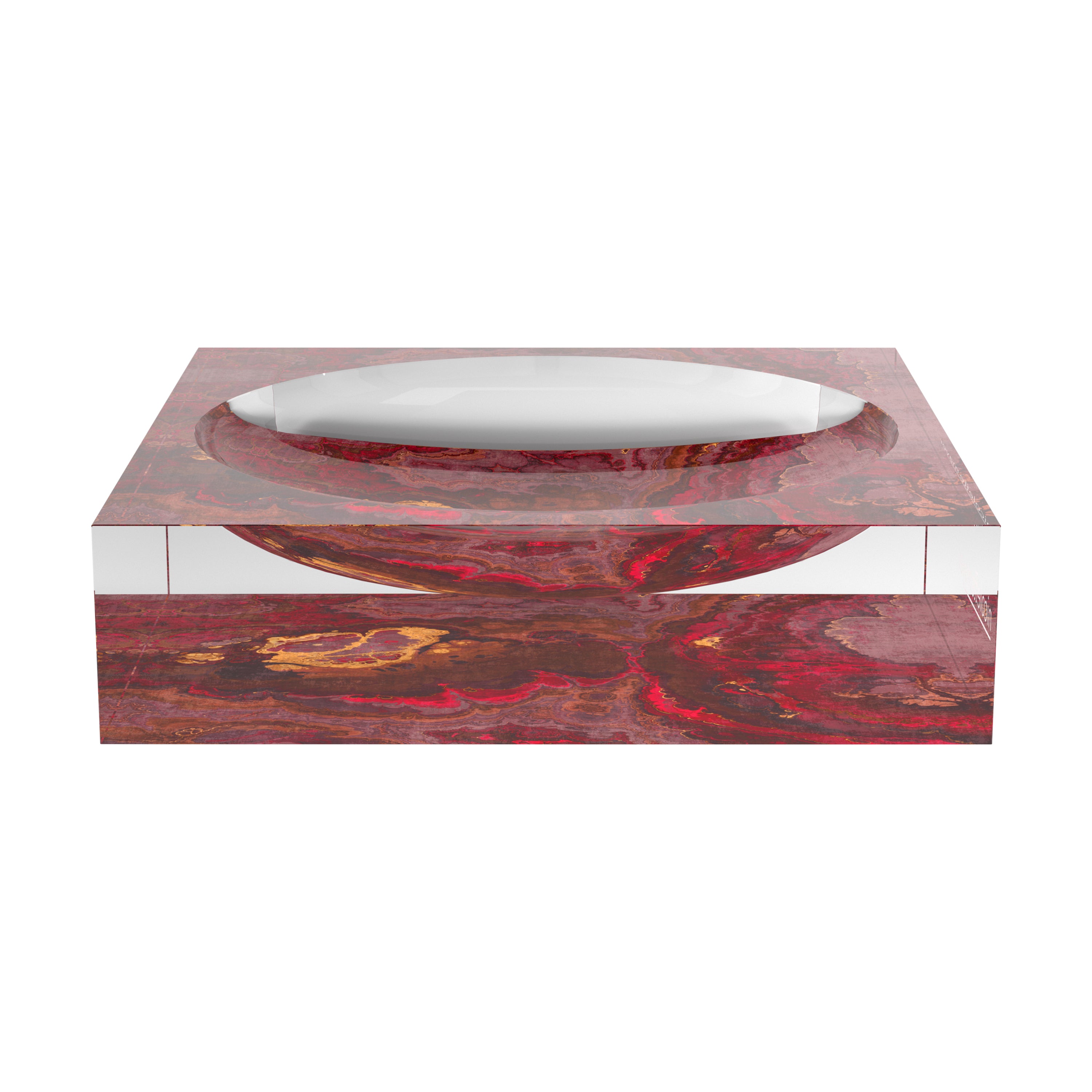 Agate Roccocco Acrylic Candy Catchall Dish - nicolettemayer.com