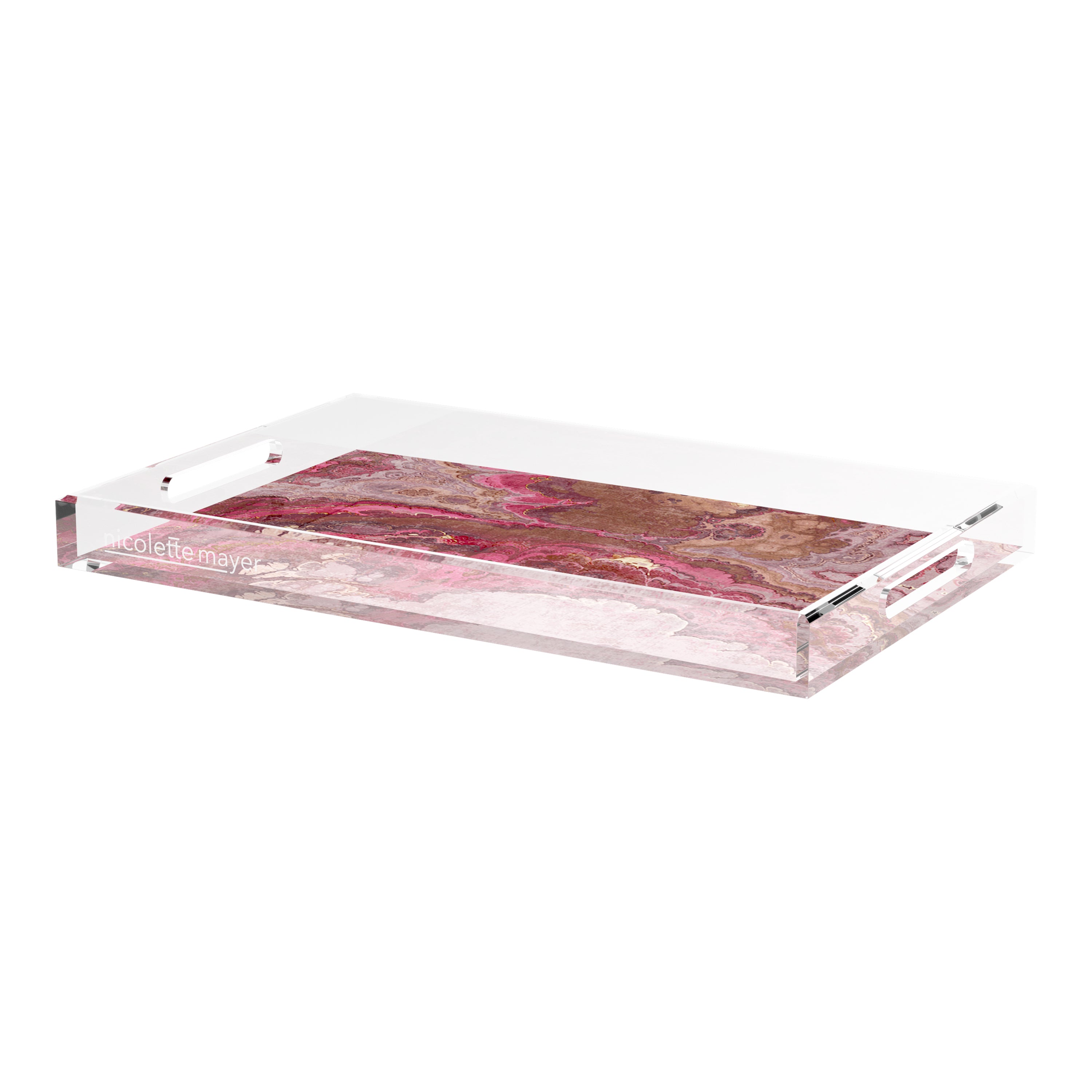Agate Rococco 22.5X14.5 Acrylic Tray - nicolettemayer.com