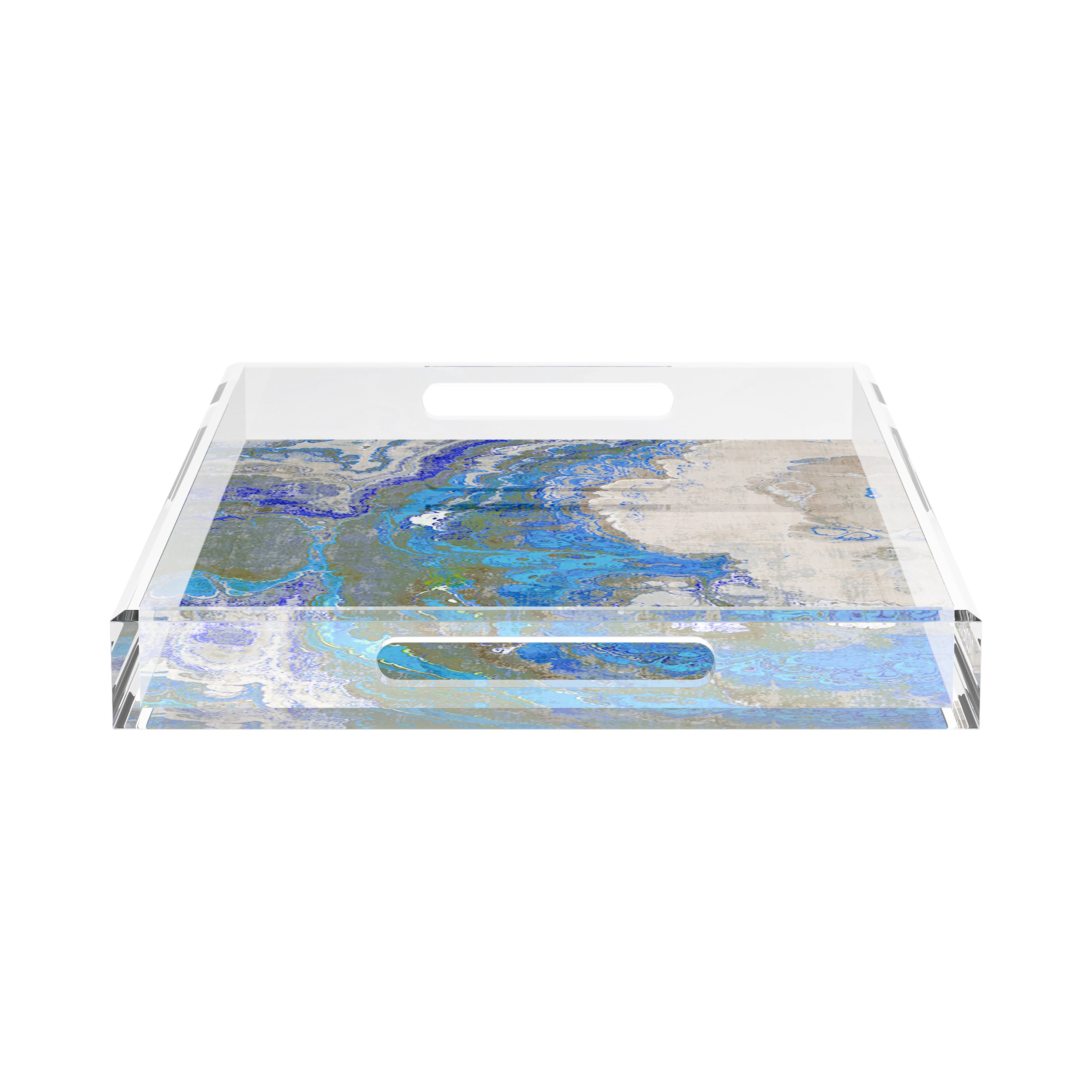 Agate Sodalite 22.5X14.5 Acrylic Tray - nicolettemayer.com