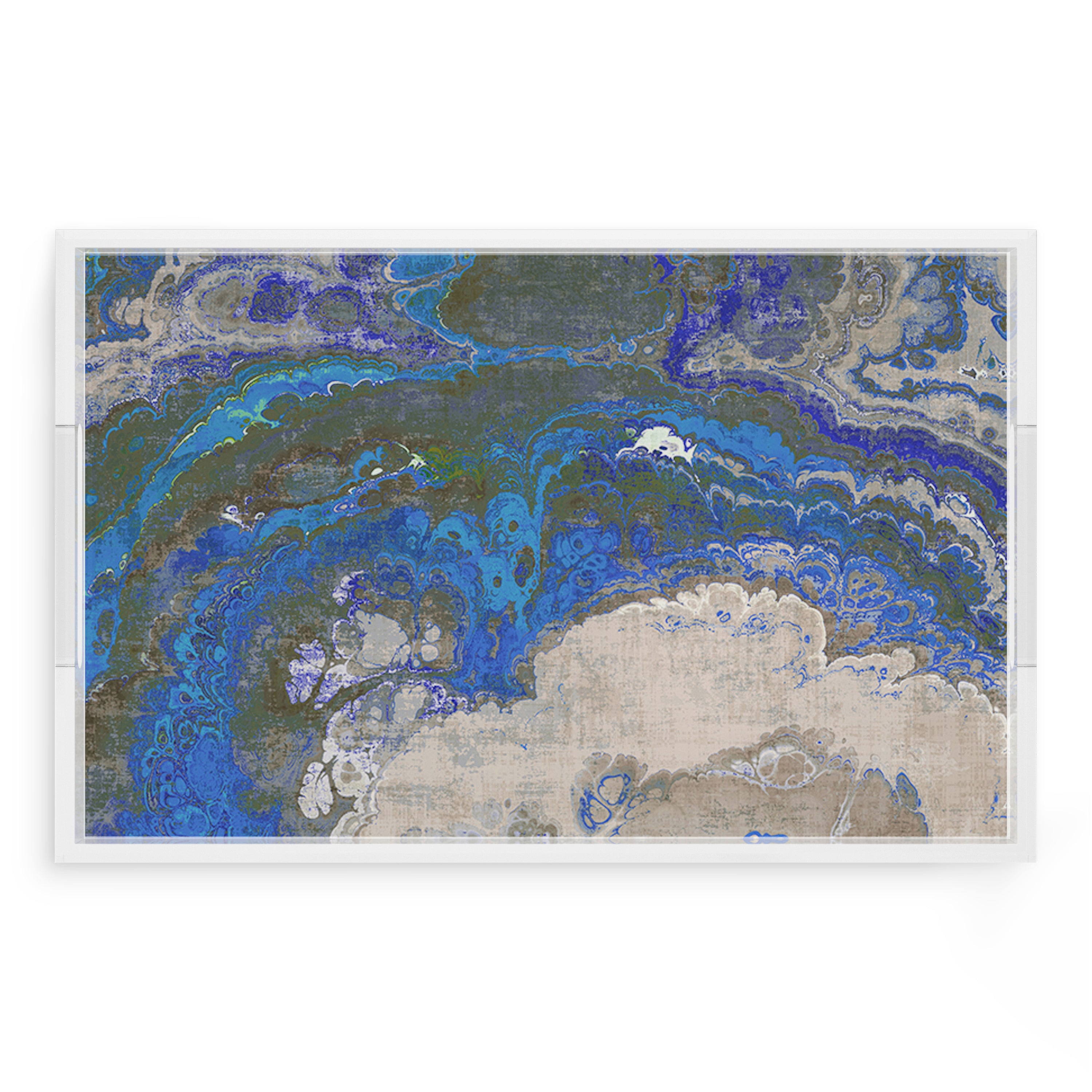 Agate Sodalite 22.5X14.5 Acrylic Tray - nicolettemayer.com