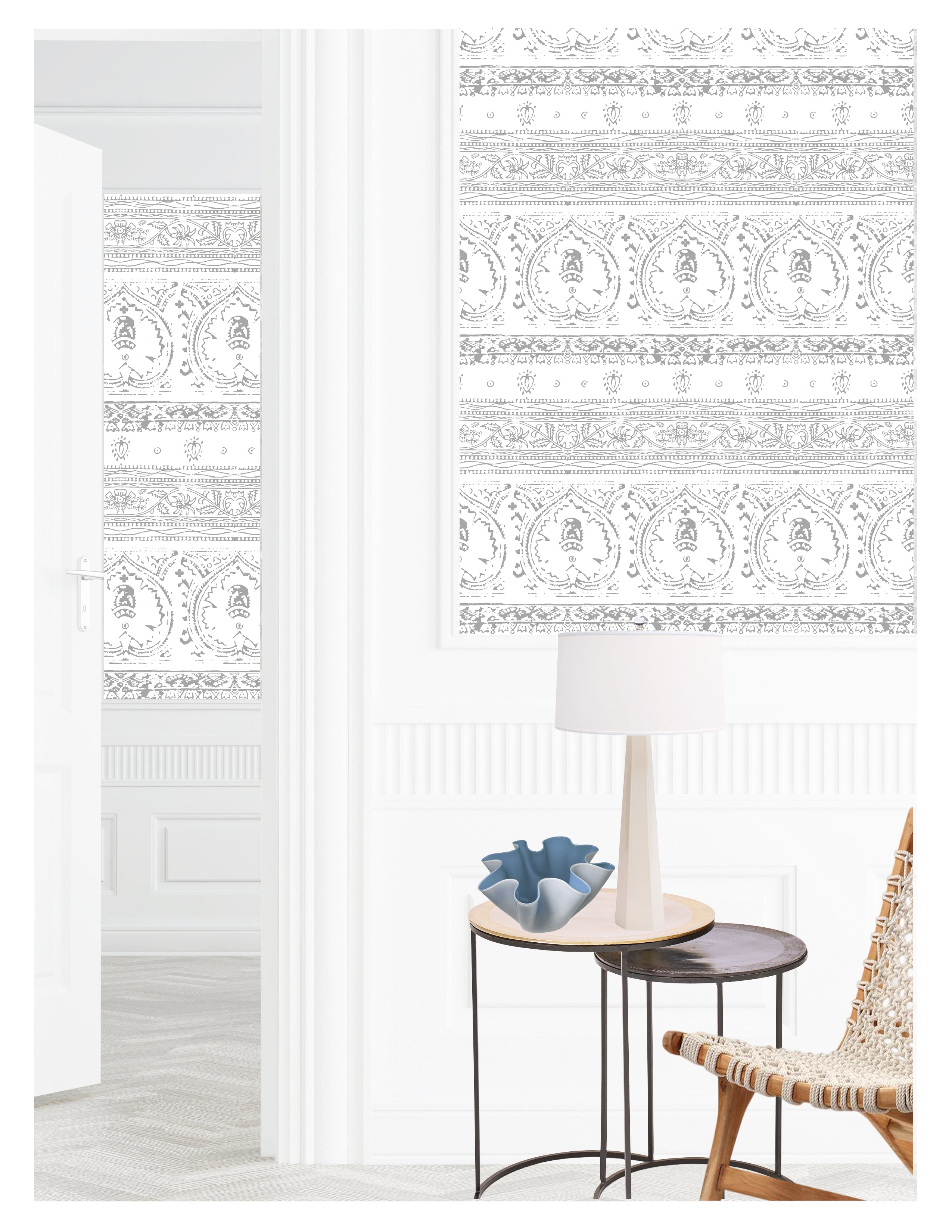 Agra Cloudy Peel and Stick Wallpaper, Double Roll, 34" x 288", 48 sq ft