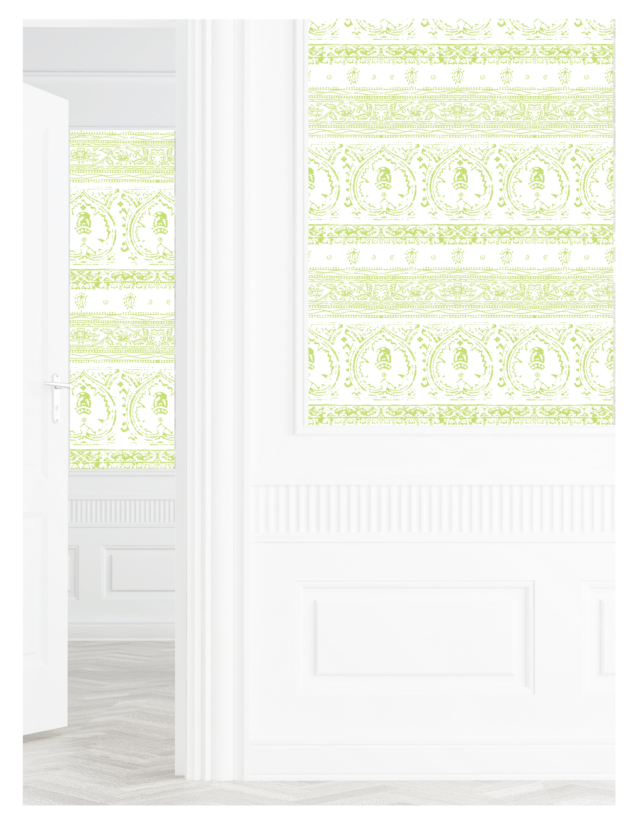 Agra Fresh Peel and Stick Wallpaper, Double Roll, 34" x 288", 48 sq ft