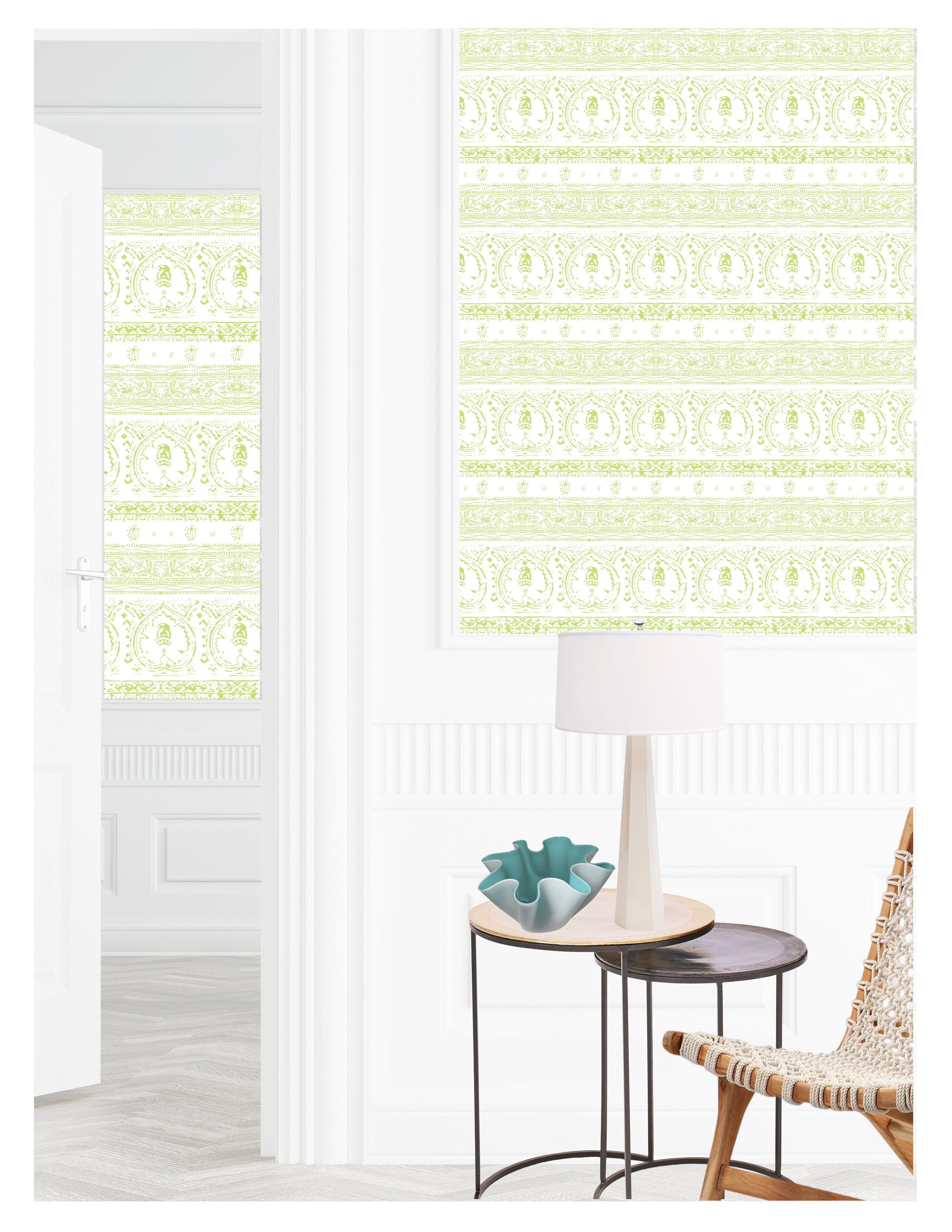 Agra Fresh Peel and Stick Wallpaper, Double Roll, 34" x 288", 48 sq ft