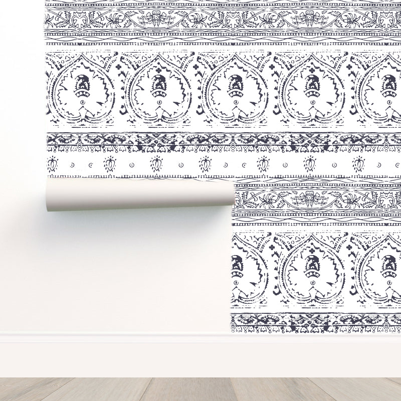 Agra Ink Peel and Stick Wallpaper, Double Roll, 34" x 288", 48 sq ft