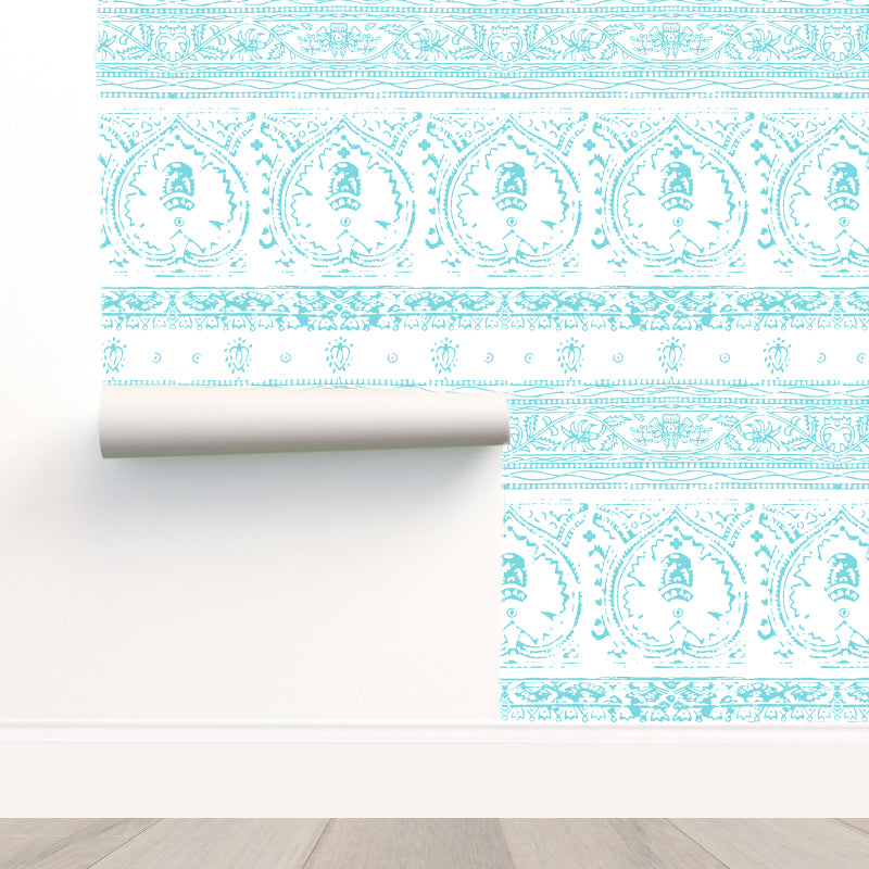 Agra Mist Peel and Stick Wallpaper, Double Roll, 34" x 288", 48 sq ft