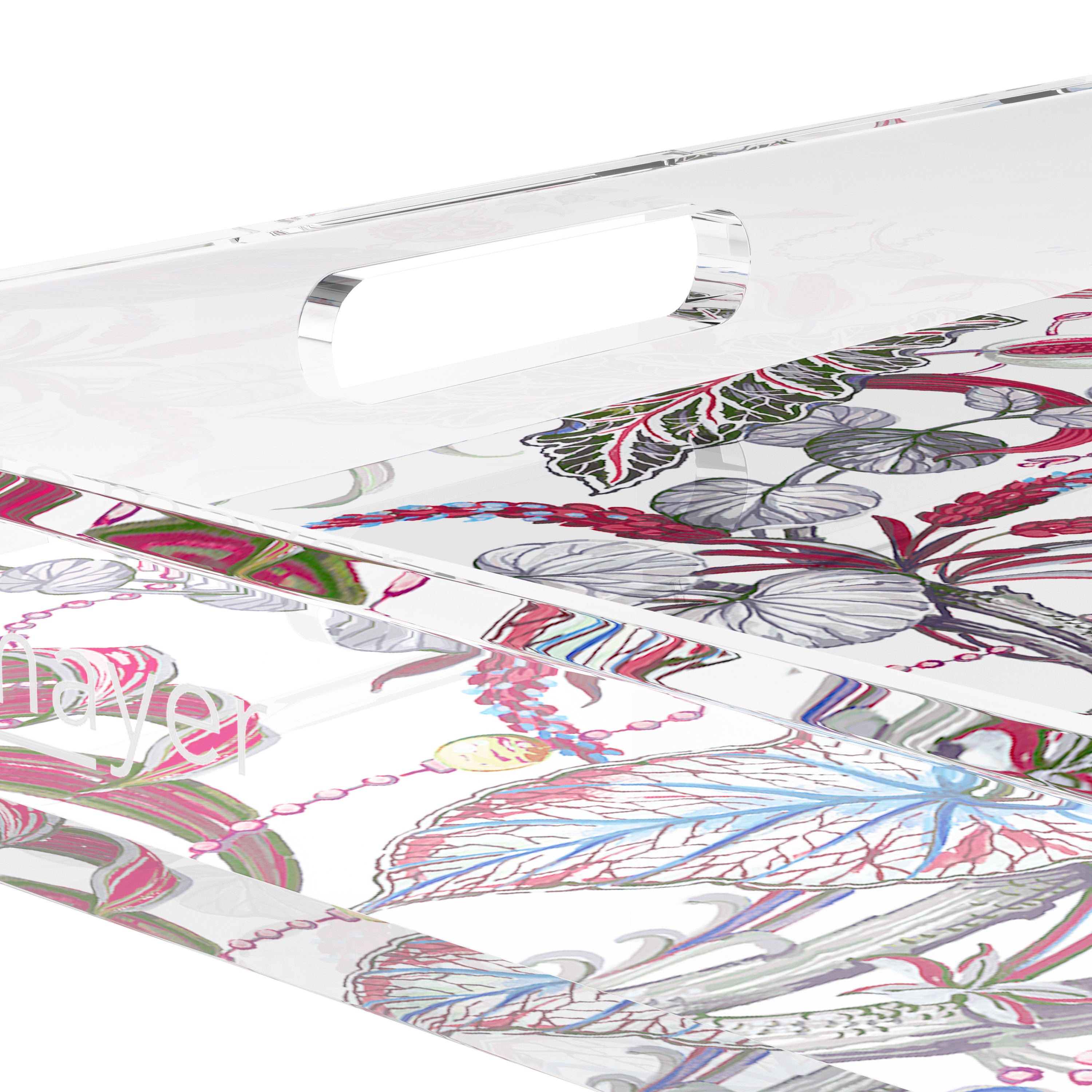 Amazonia Aurelia 15X15 Acrylic Tray - nicolettemayer.com