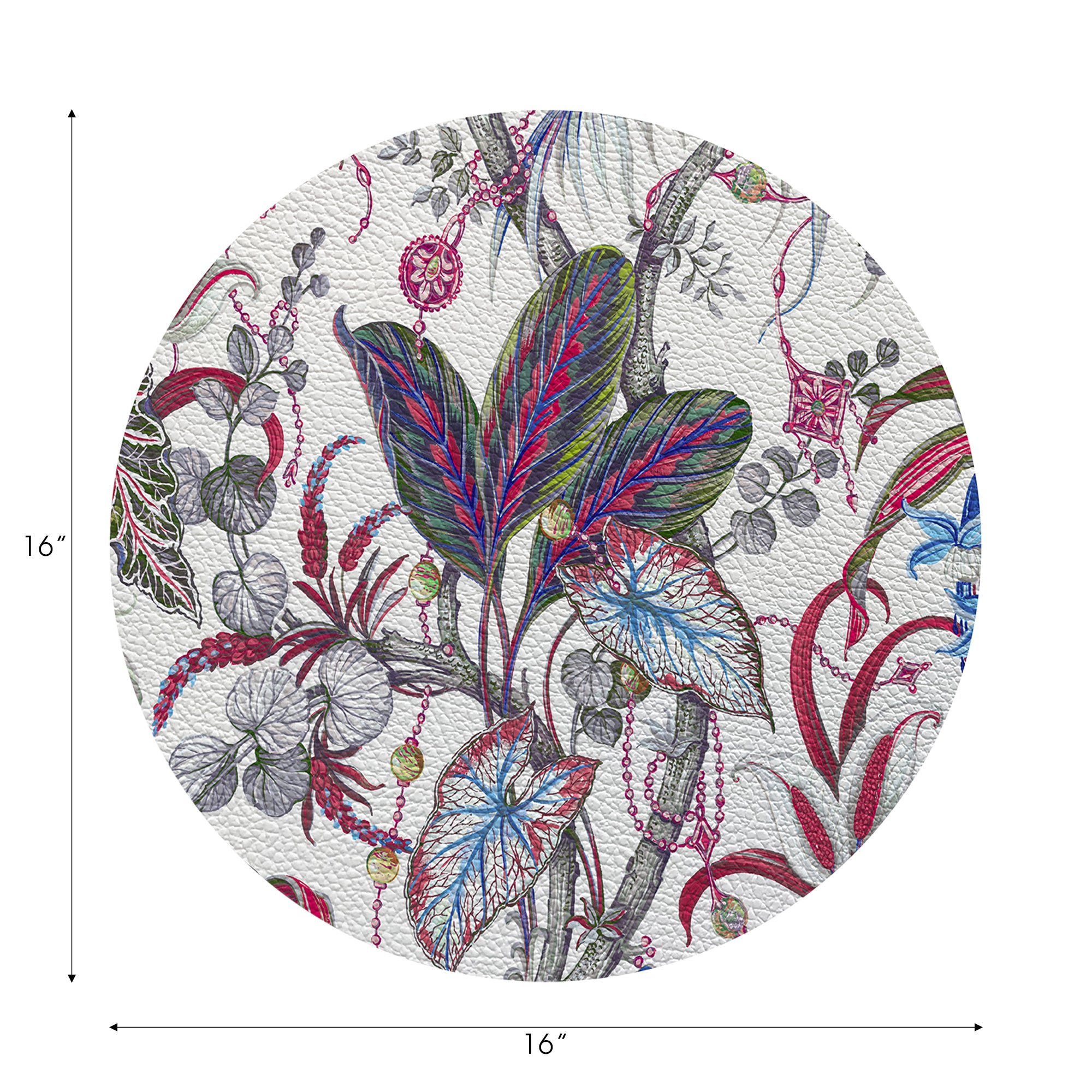 Amazonia Aurelia 16" Round Pebble Placemats, Set of 4 - nicolettemayer.com