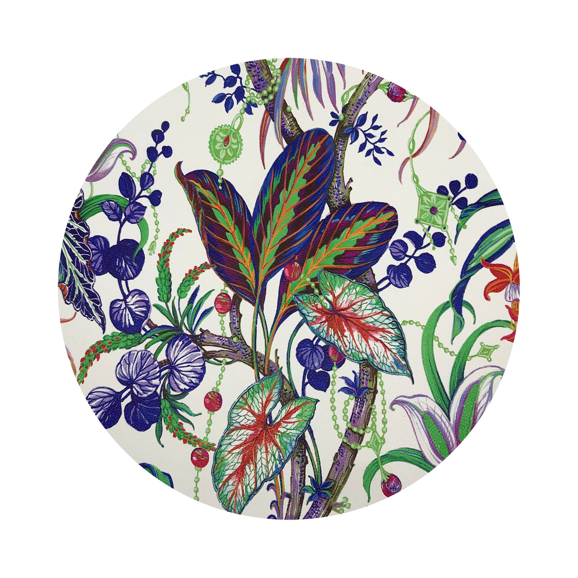 Amazonia Classic 16" Round Pebble Placemats, Set of 4 - nicolettemayer.com