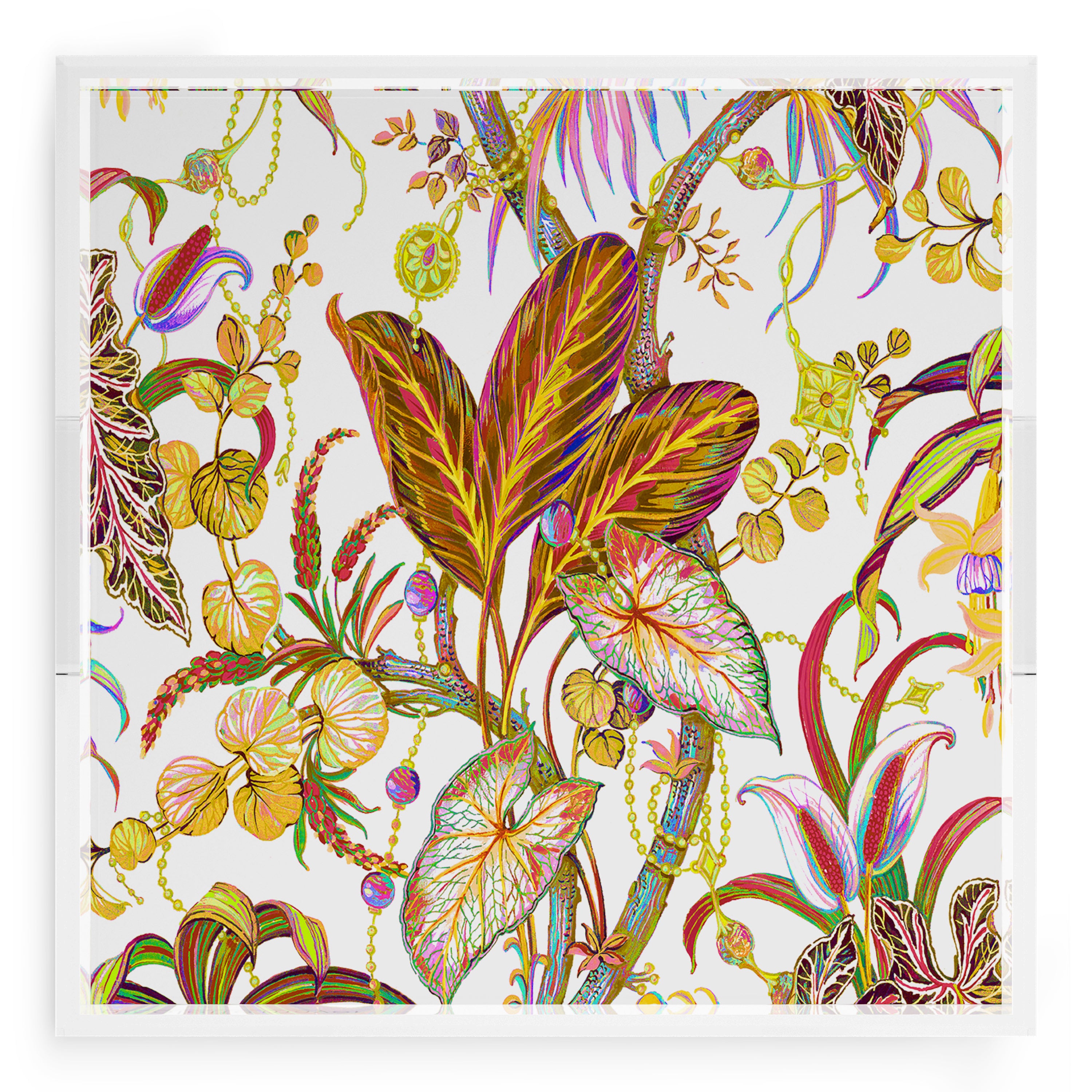 Amazonia Splendor 18X18 Acrylic Tray - nicolettemayer.com