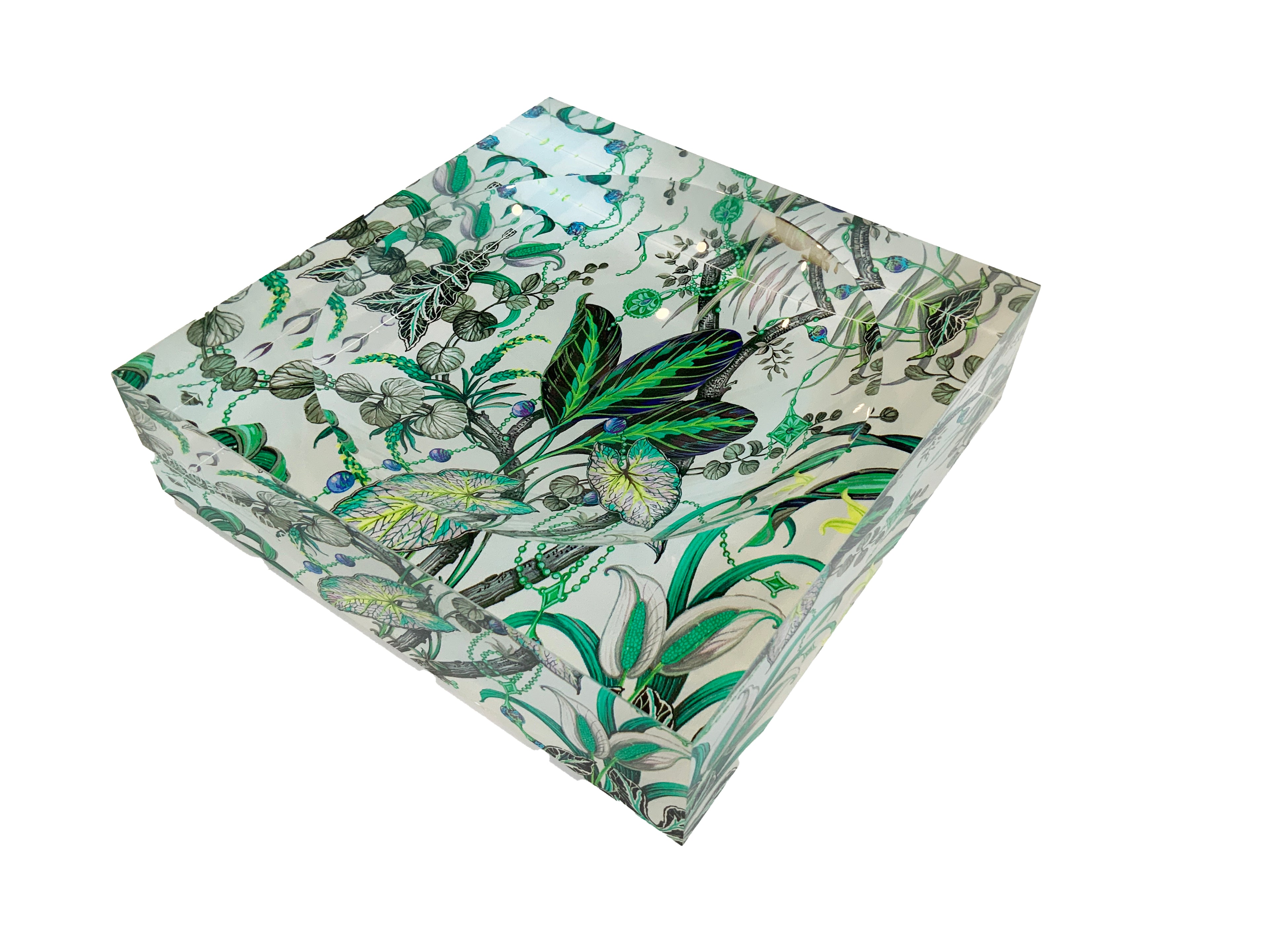 Amazonia Tourmaline Acrylic Candy Catchall Dish