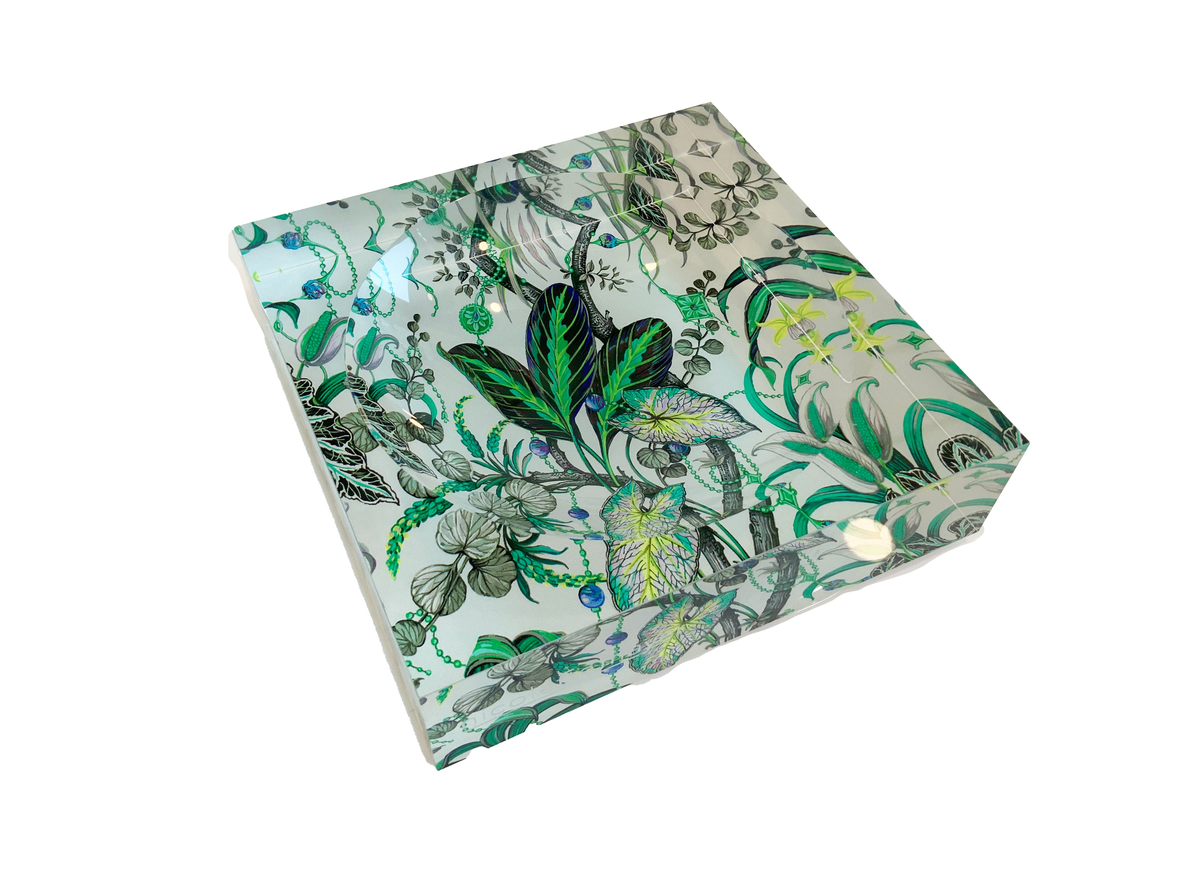 Amazonia Tourmaline Acrylic Candy Catchall Dish