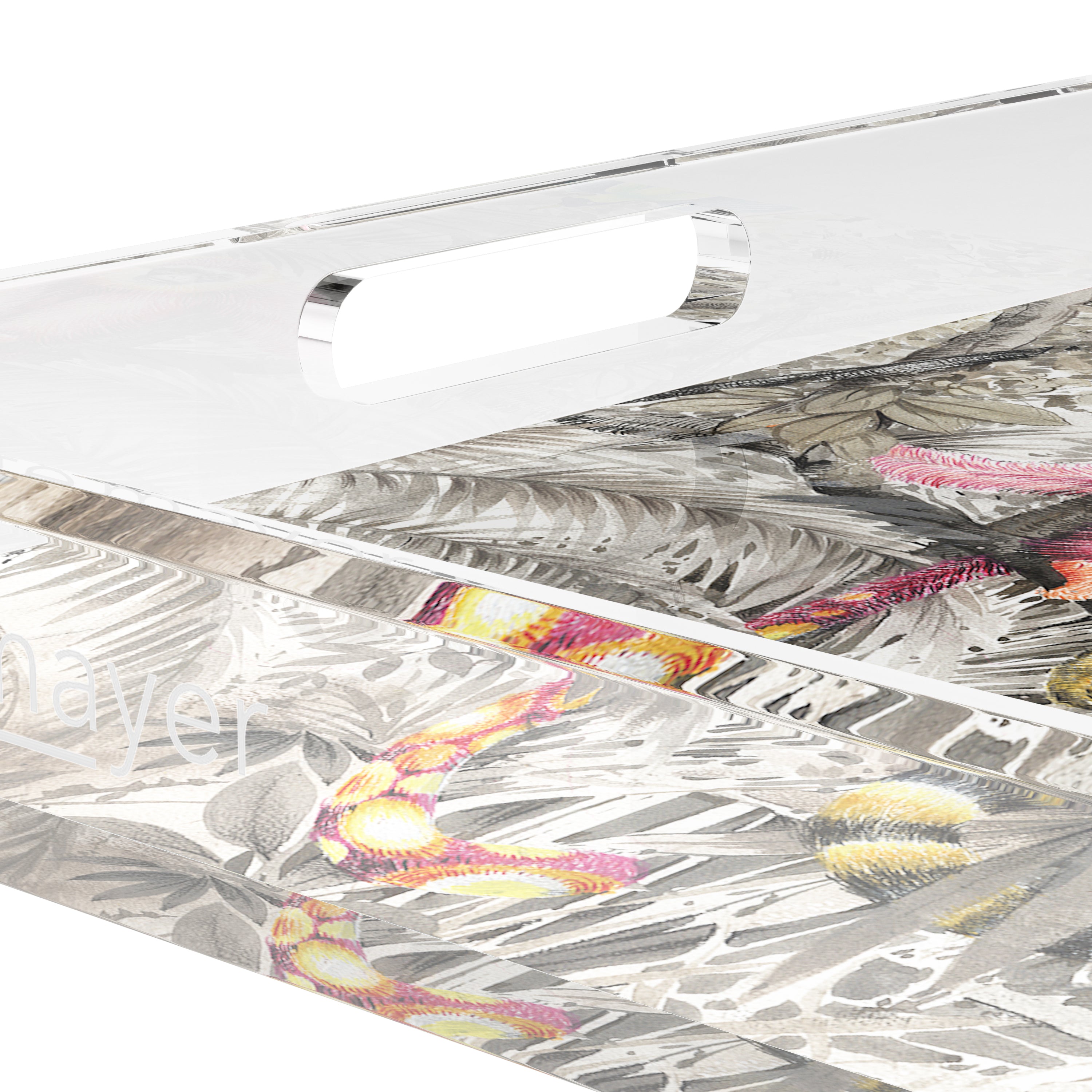 Arcadia Monkeys 18X18 Acrylic Tray - nicolettemayer.com