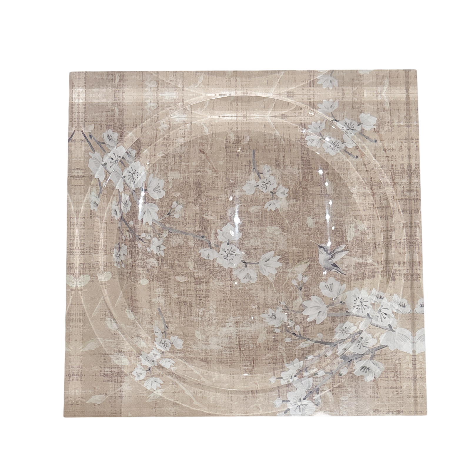 Blossom Fantasia French Gray Acrylic Candy Catchall Dish