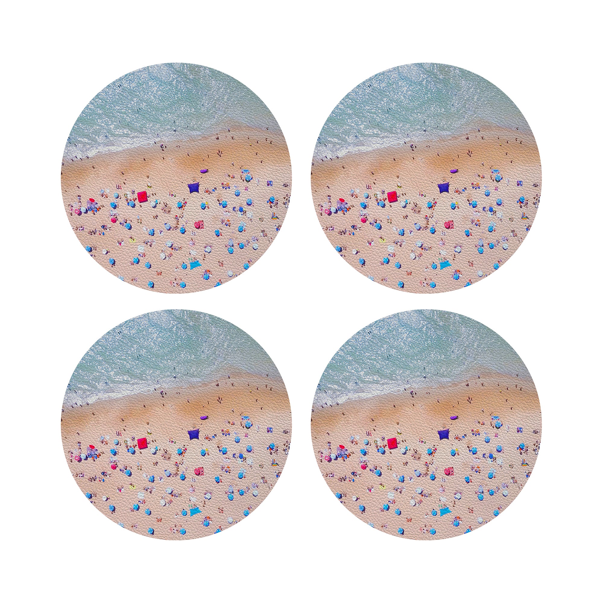 Beach Aerial 4" Dinner Napkins - nicolettemayer.com
