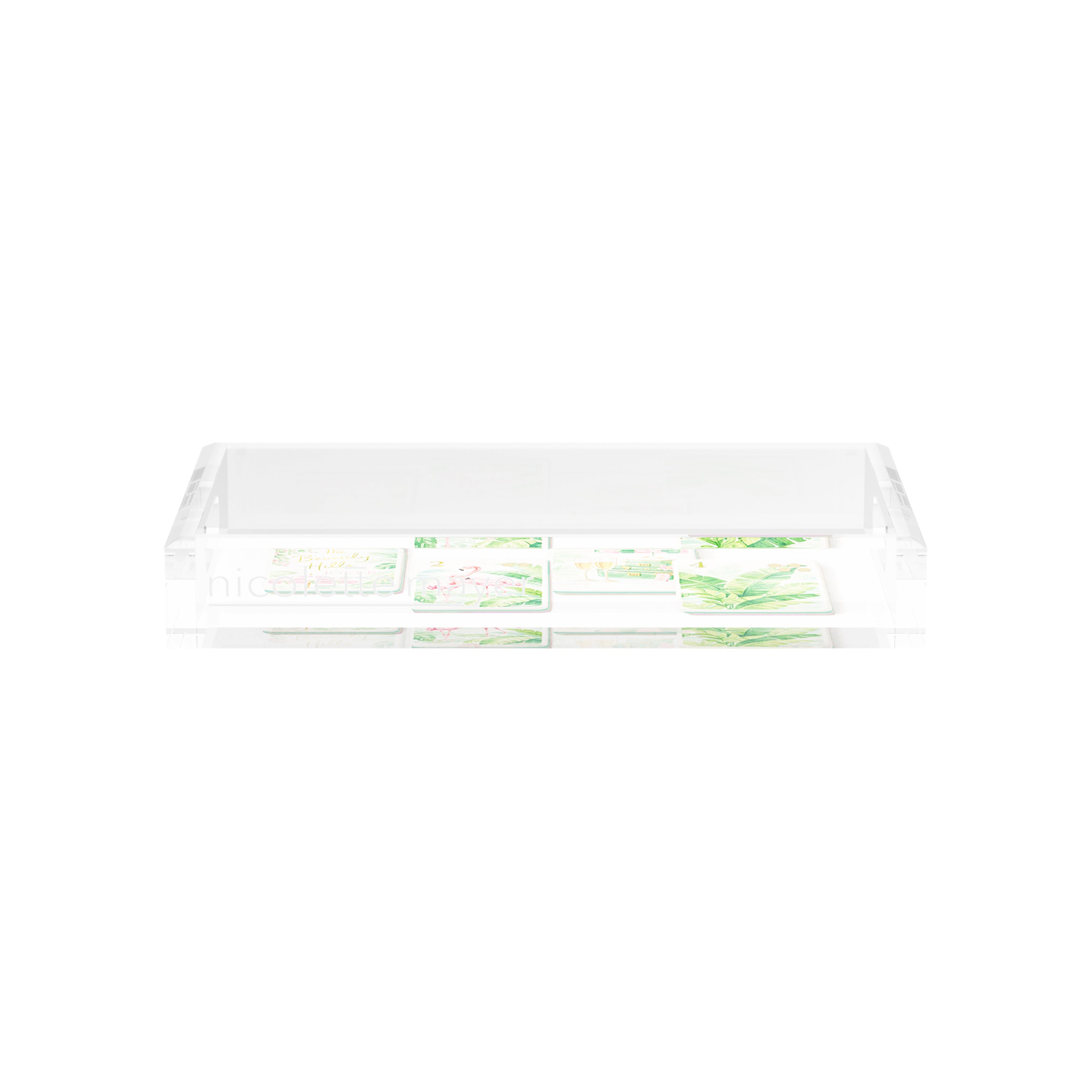 Mahjong Beverly Hills Mahj 12.5x7.75 Acrylic Tray - nicolettemayer.com