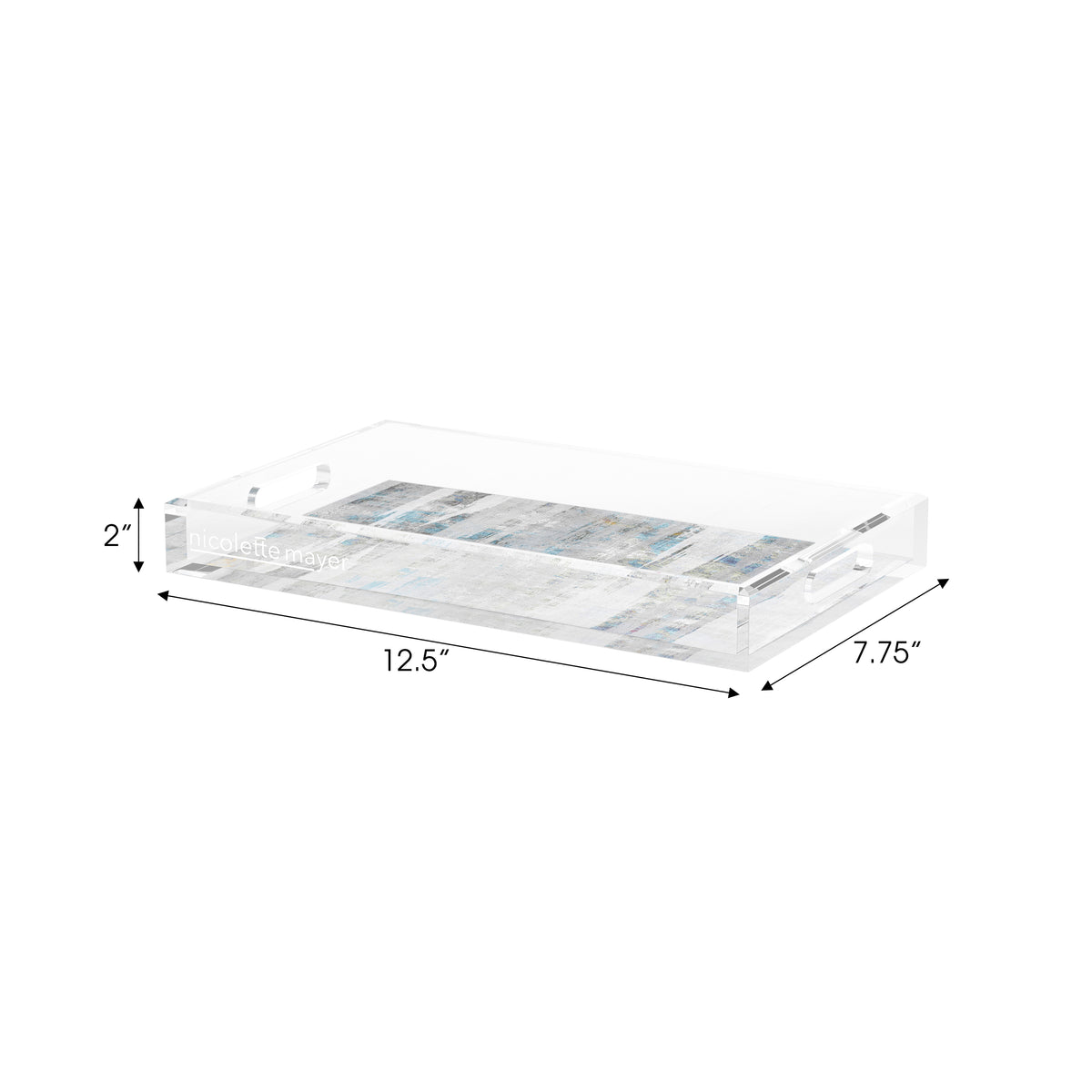 Birch Opulence Acrylic Decorative Tray, 12.5 x 7.75 in. by Nicolette Mayer