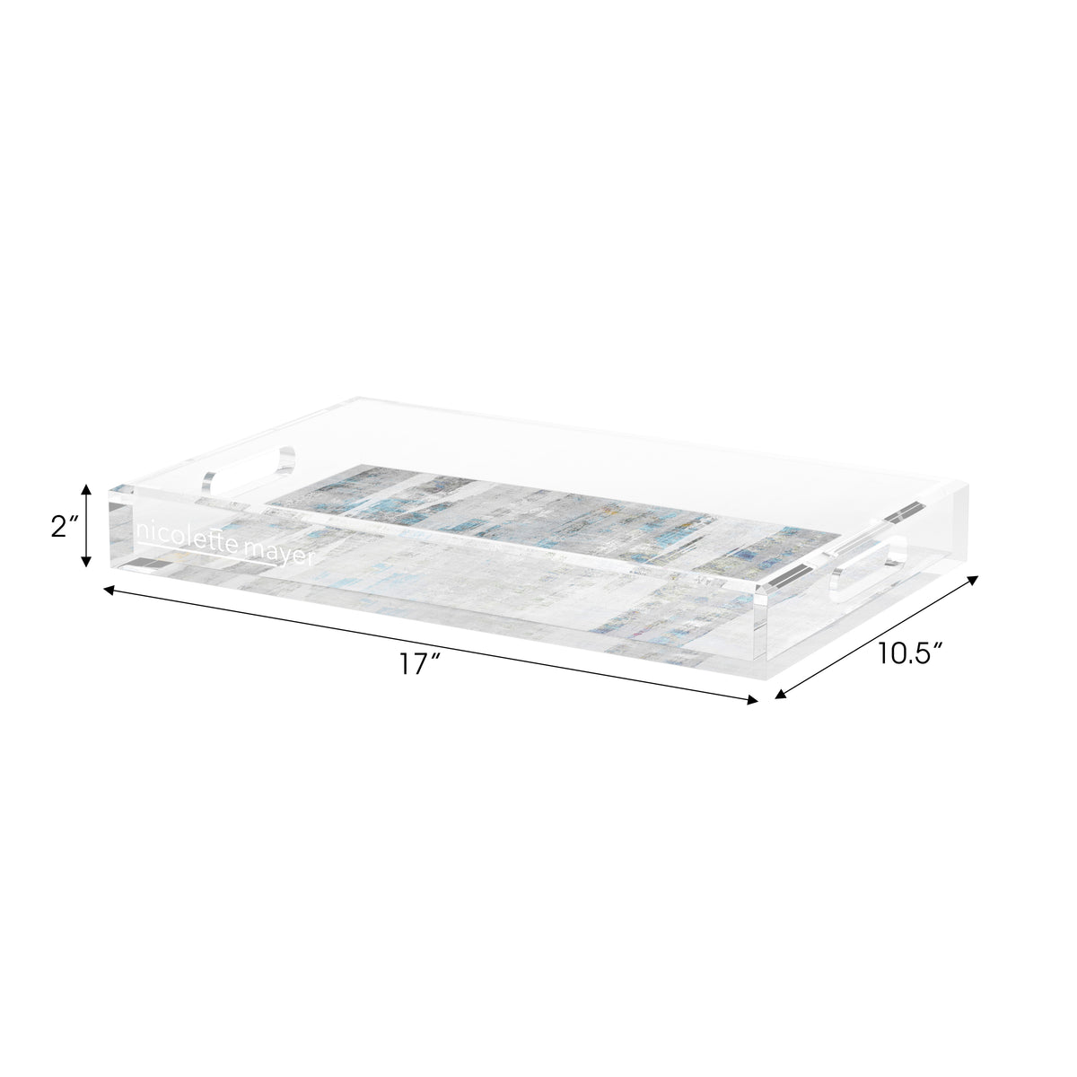 Birch Opulence Acrylic Decorative Tray, 17 x 10.5 in. by Nicolette Mayer