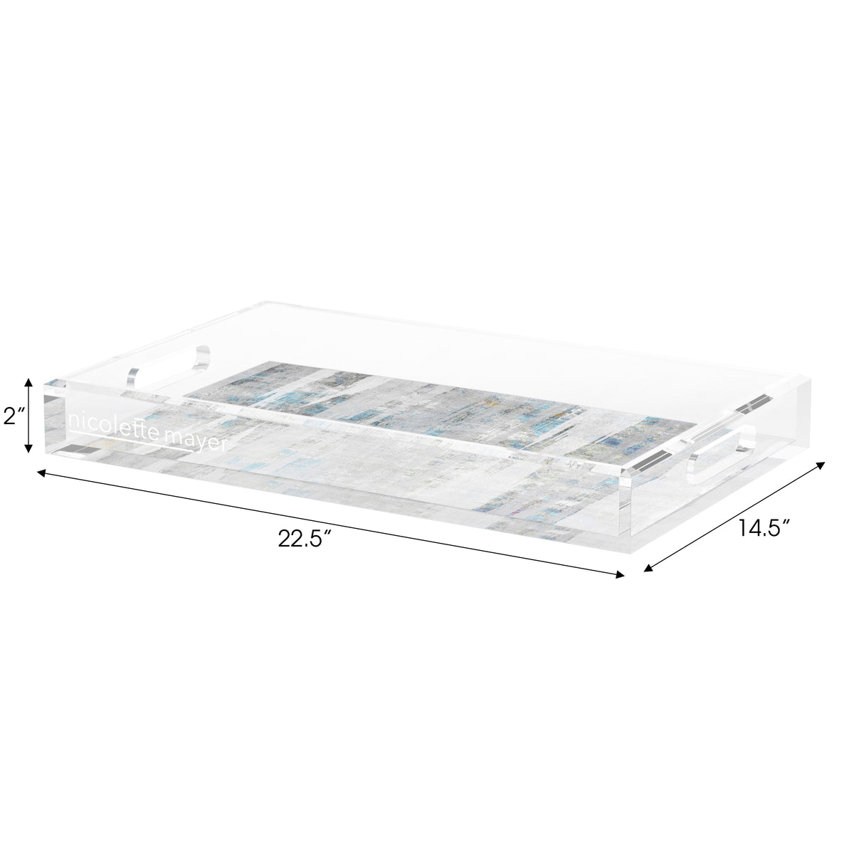 Birch Opulence Acrylic Decorative Tray, 22.5 x 14. in. by Nicolette Mayer