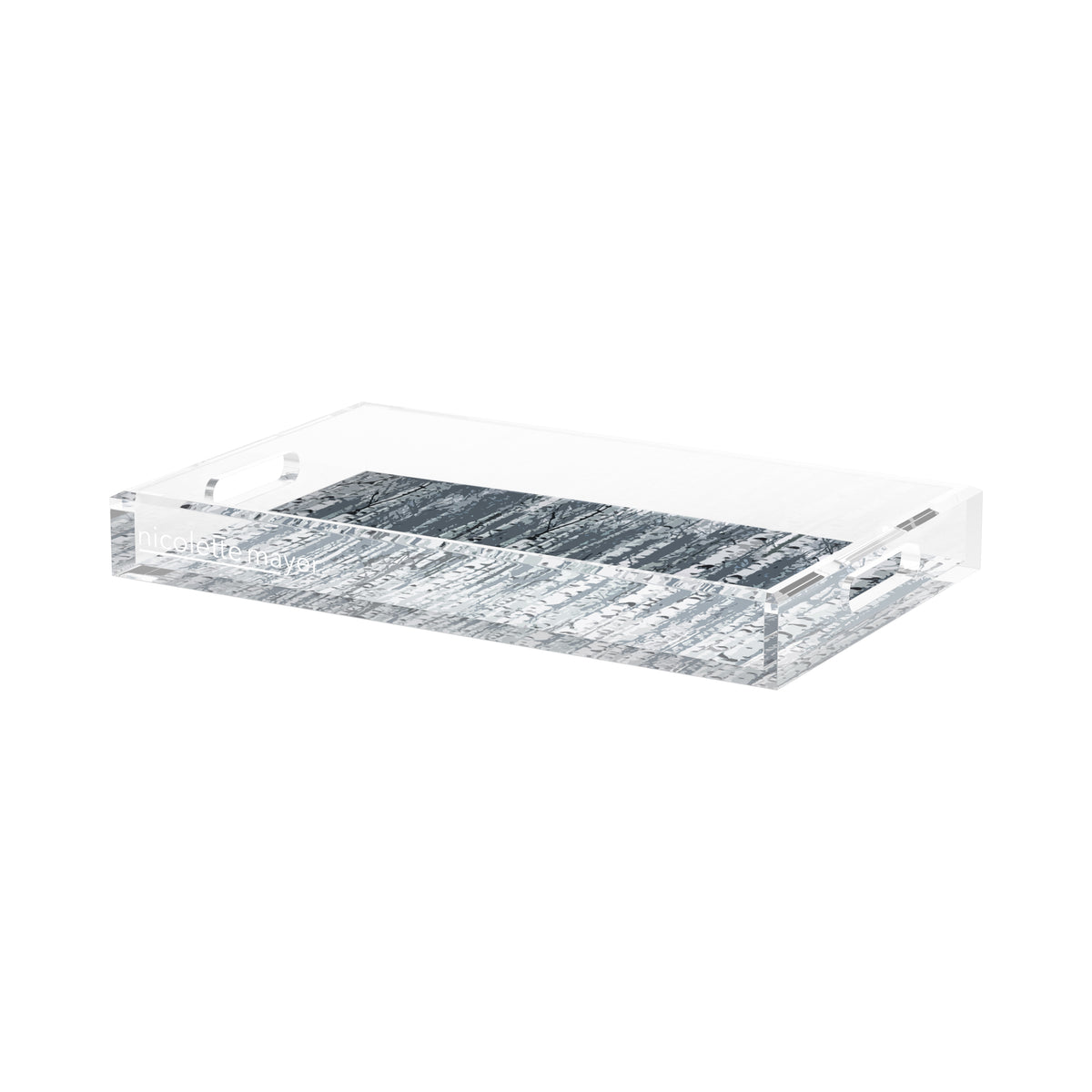 Birch Indigo Acrylic Decorative Tray, 17 x 10.5 in. by Nicolette Mayer
