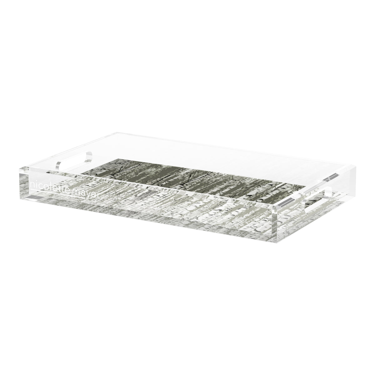 Birch Fawn Acrylic Decorative Tray, 22.5 x 14.5 in. by Nicolette Mayer