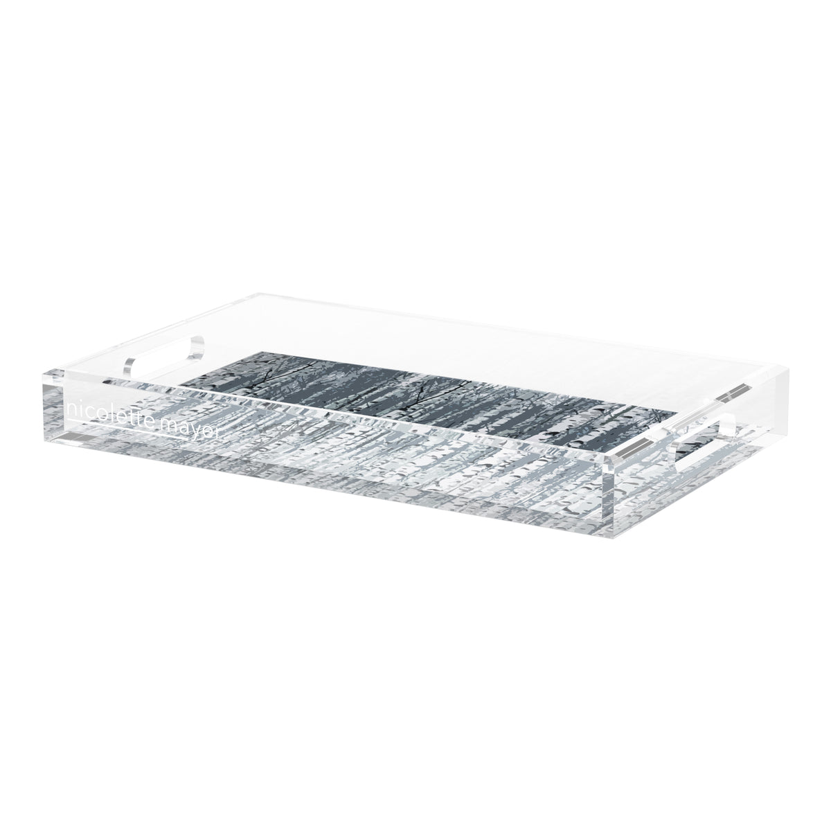 Birch Indigo Acrylic Decorative Tray, 22.5 x 14.5 in. by Nicolette Mayer