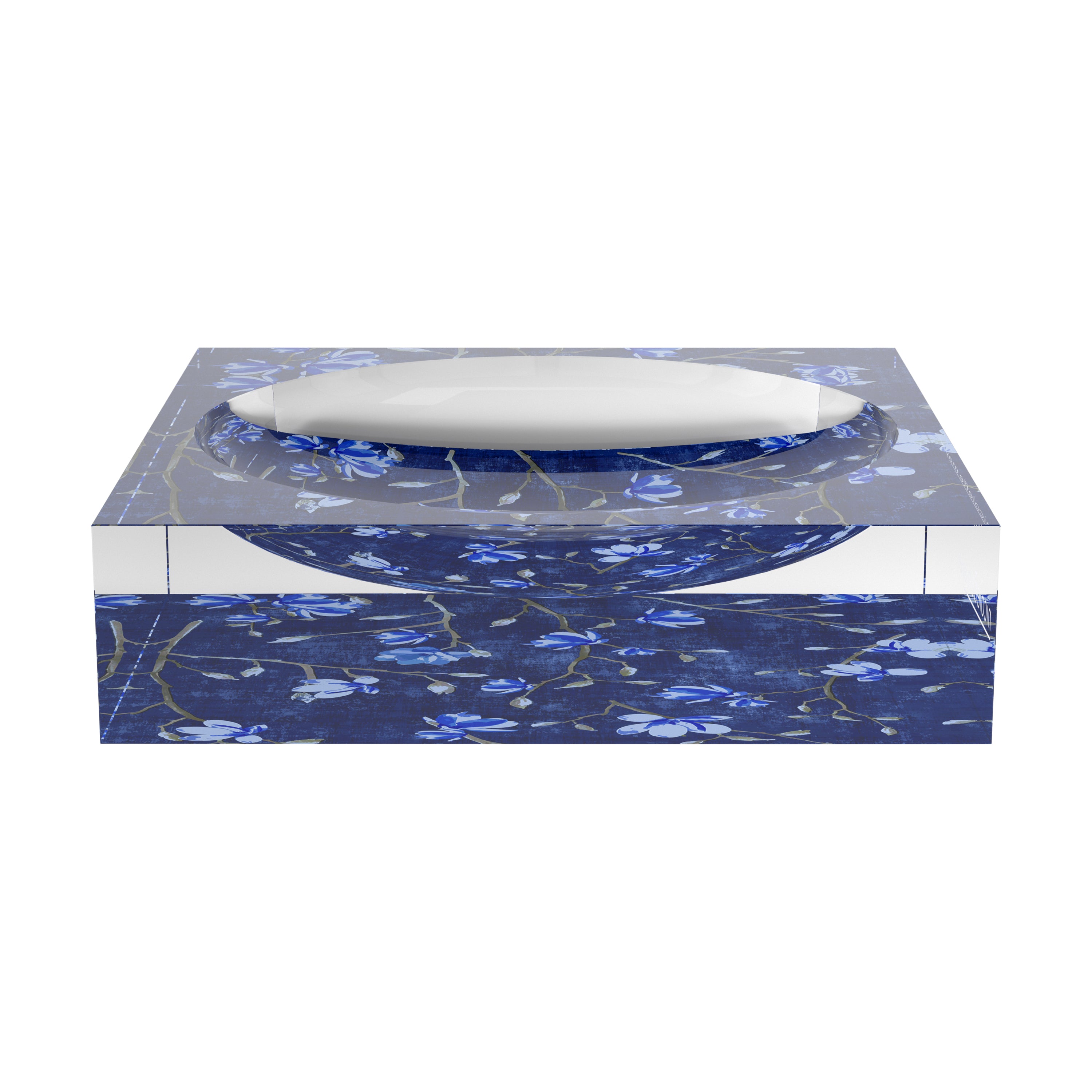 Bloom Delft Blue Acrylic Candy Catchall Dish