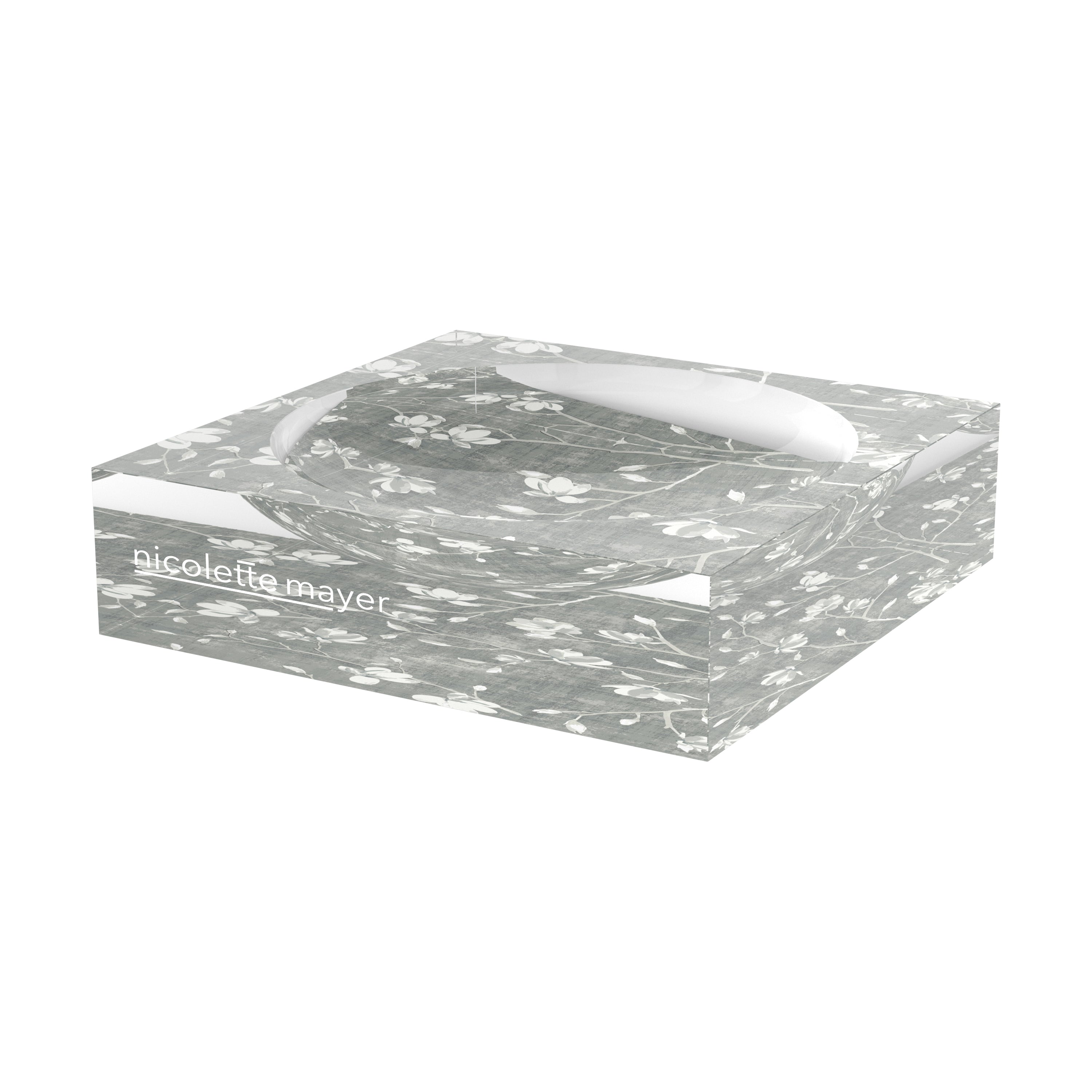 Bloom Silver Acrylic Candy Catchall Dish