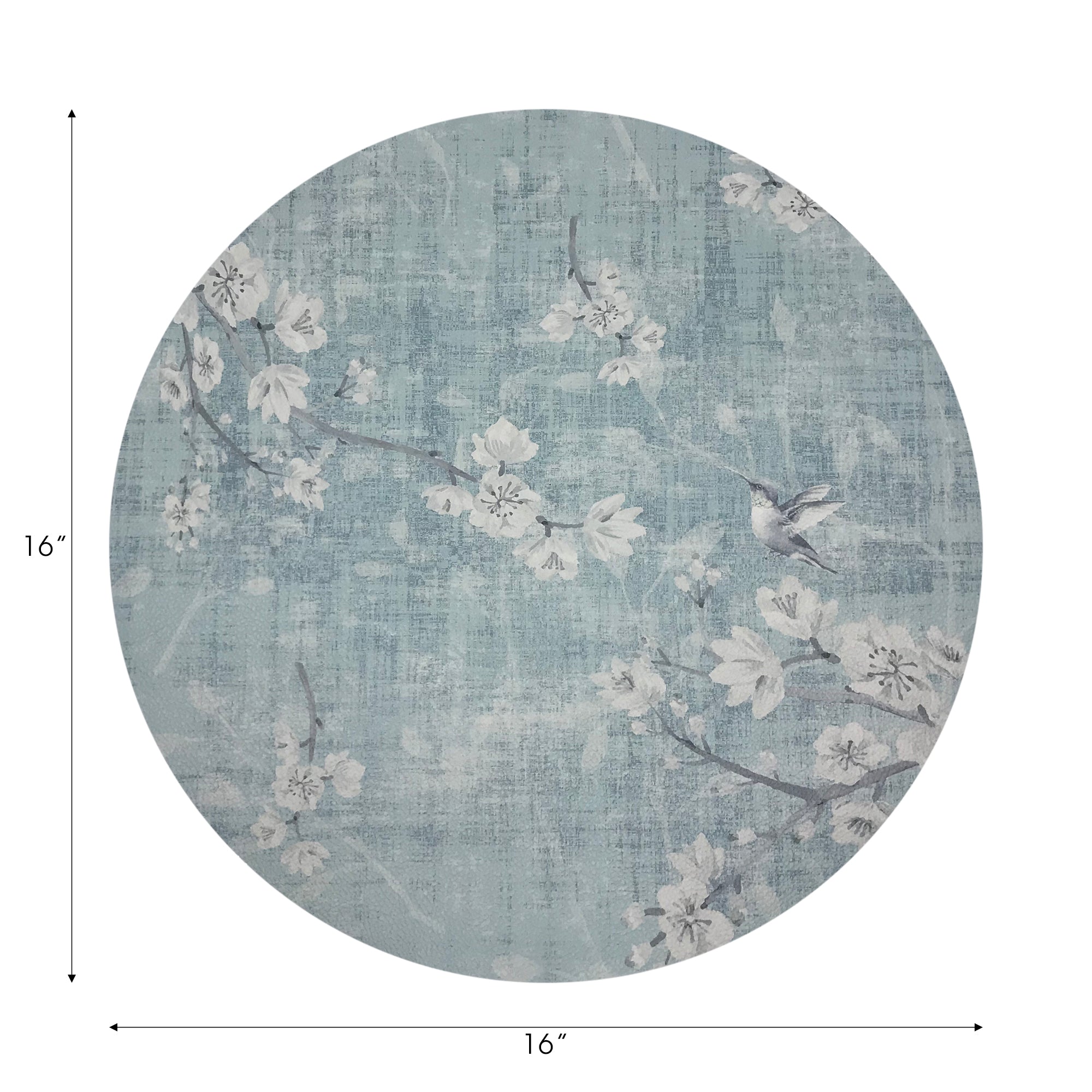 Blossom Fantasia Sky 16" Round Pebble Placemats, Set of 4 - nicolettemayer.com