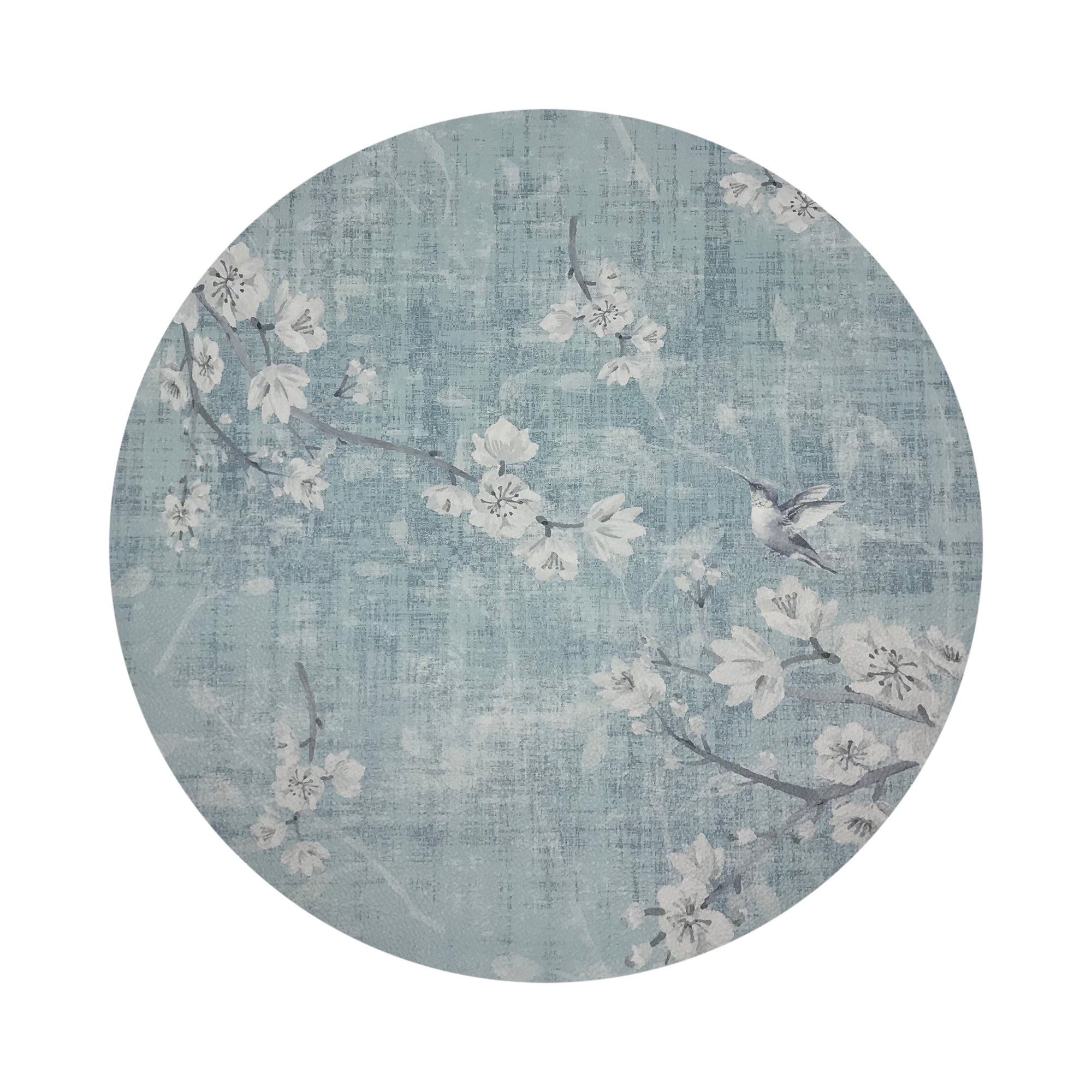 Blossom Fantasia Sky 16" Round Pebble Placemats, Set of 4 - nicolettemayer.com